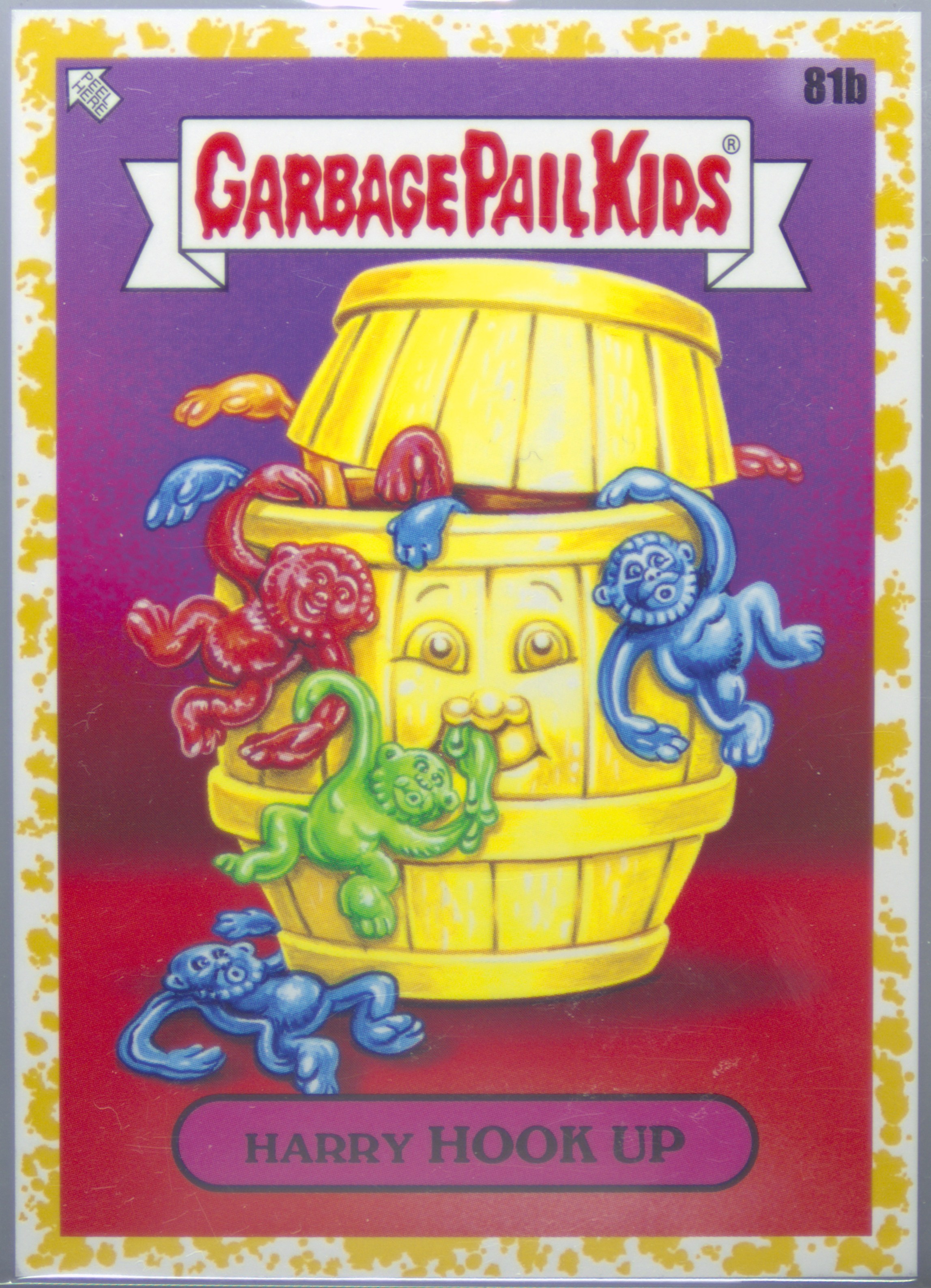 2024 Topps Garbage Pail Kids: Kids At Play Fool's Gold #81b Harry Hook Up front