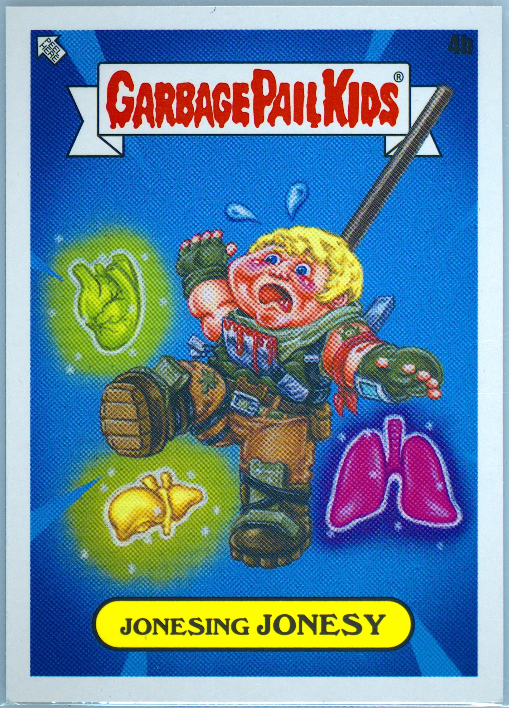 2024 Topps Garbage Pail Kids: Kids At Play Game Over! #4b Jonesing Jonesy front