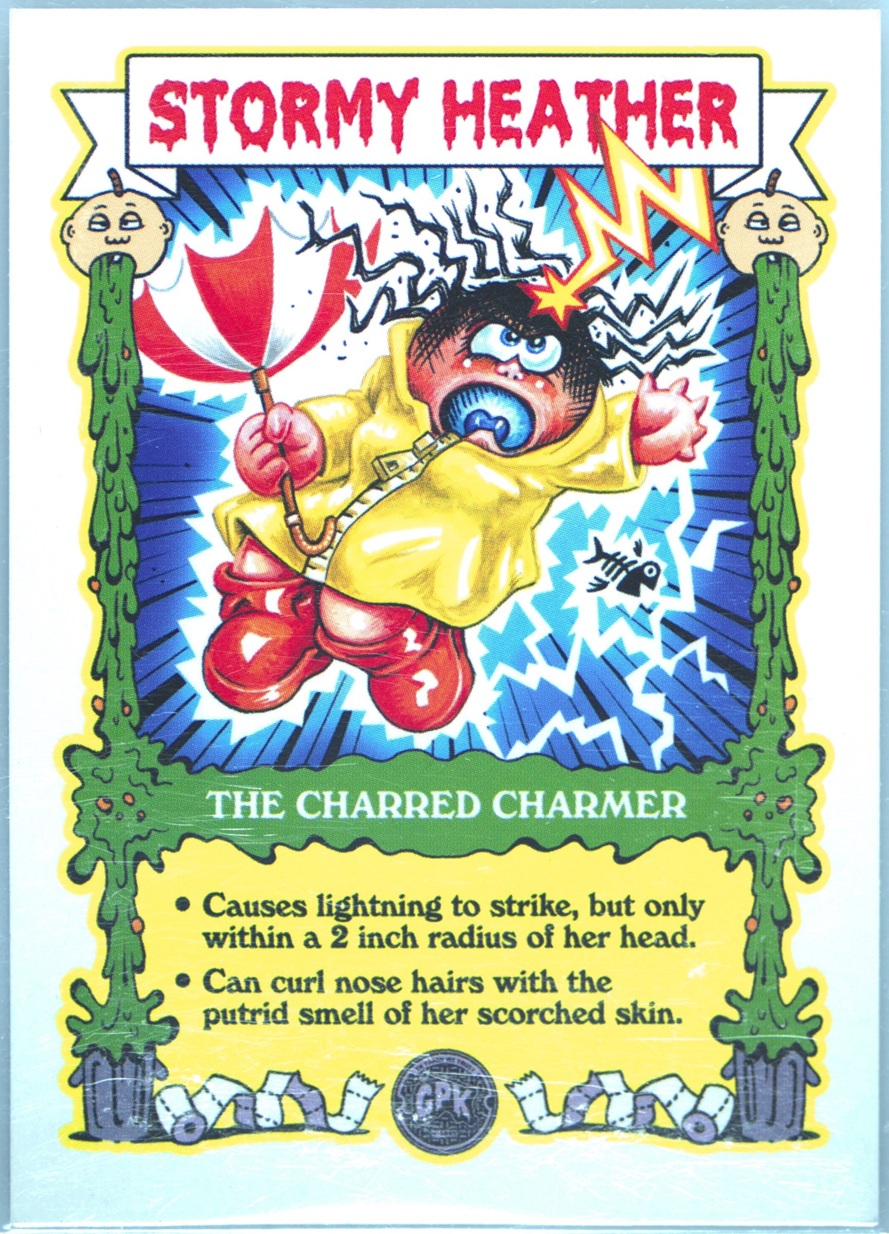 Stormy Heather #TCG12 PSA 8 Garbage Pail Kids card front