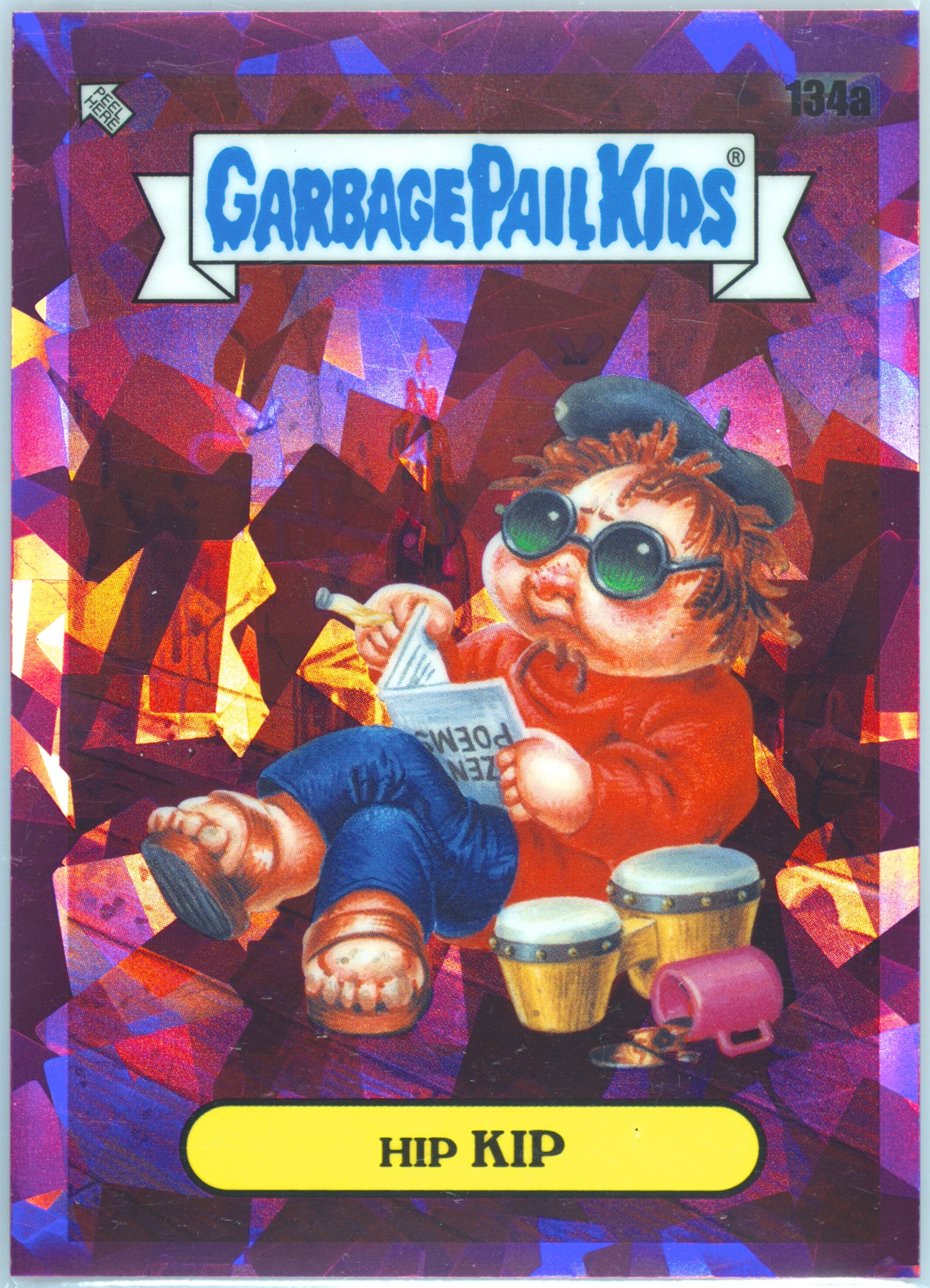 2021 Topps Garbage Pail Kids Sapphire Edition Fuchsia #134a Hip Kip front