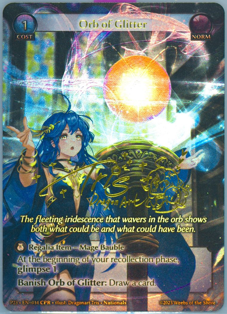 grand archive orb of glitter 限定PR foil