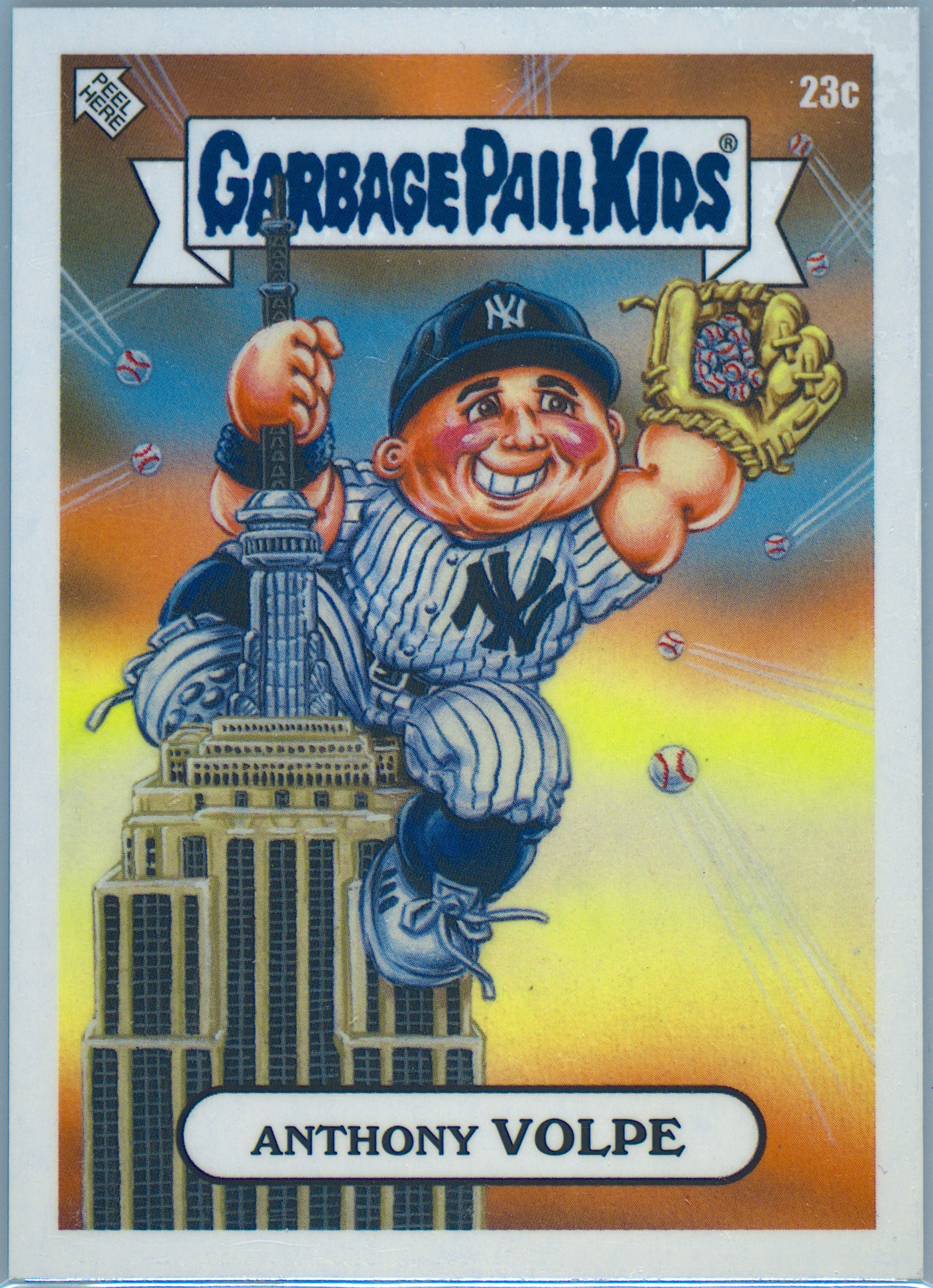 2023 Topps Garbage Pail Kids X MLB Series 3 #23c Anthony Volpe front
