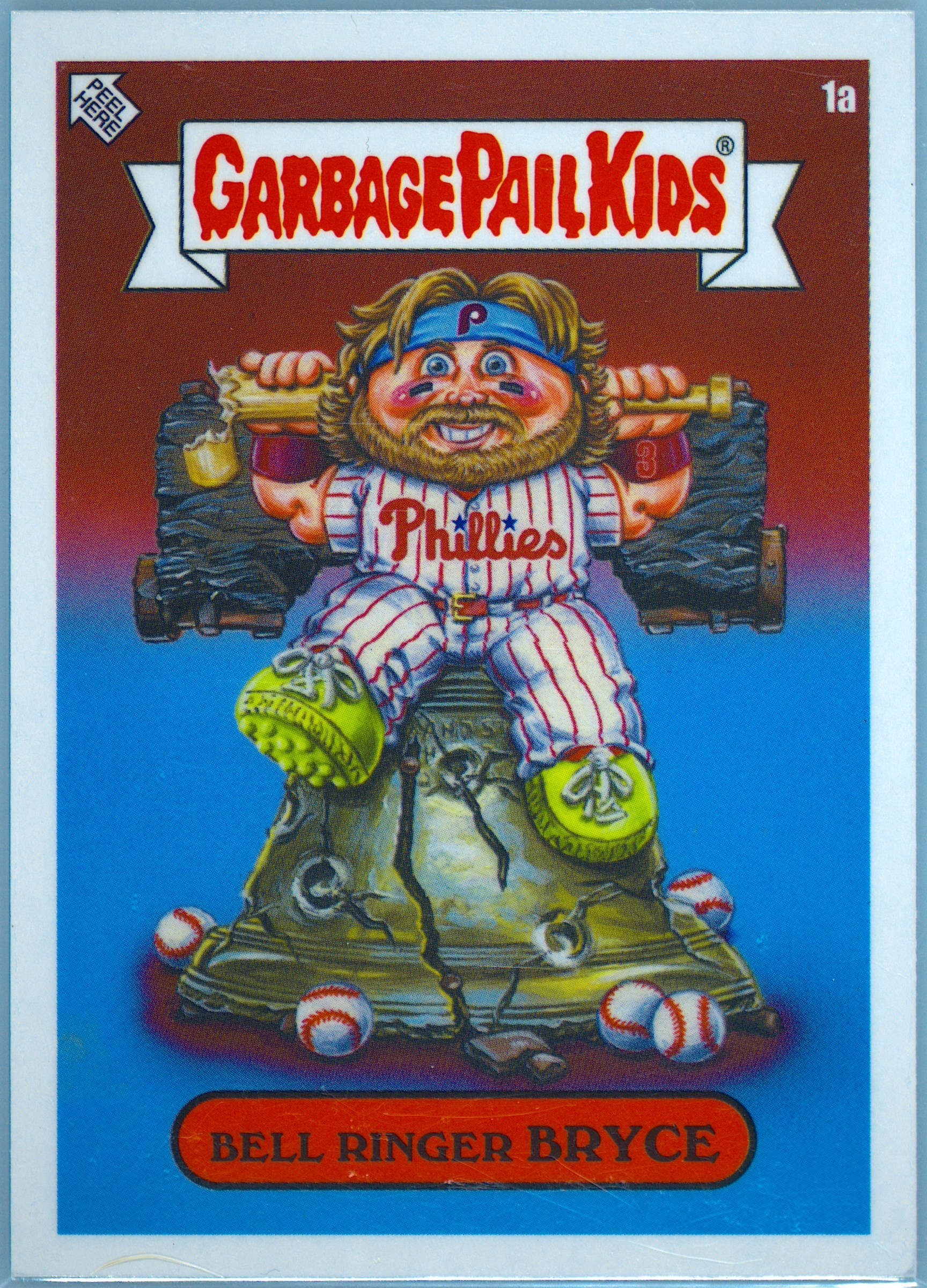 Bryce Harper Bell Ringer Bryce #1A PSA 4 Garbage Pail Kids card front
