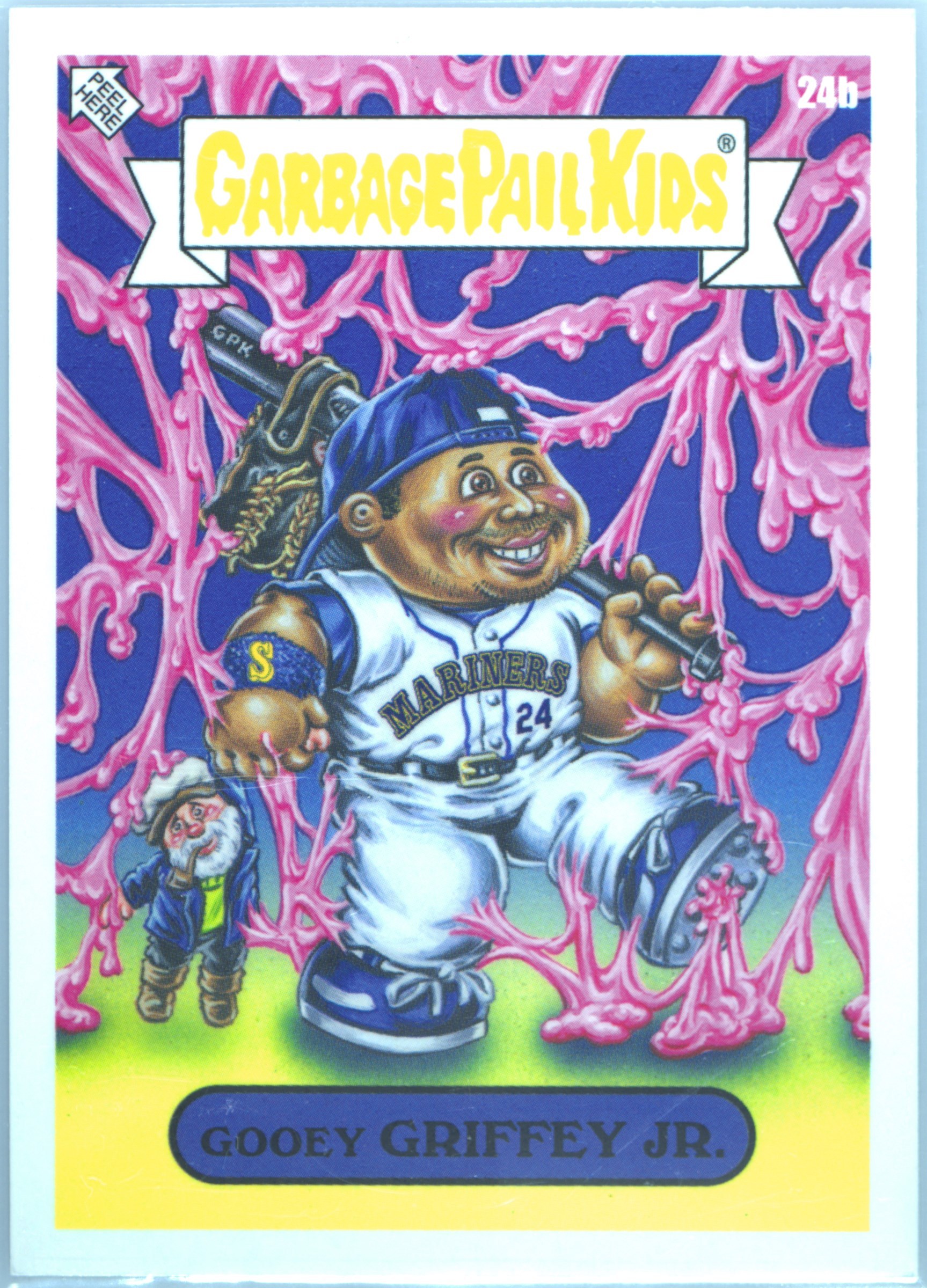Ken Griffey Jr. Gooey Griffey Jr. #24B PSA 6 Garbage Pail Kids card front