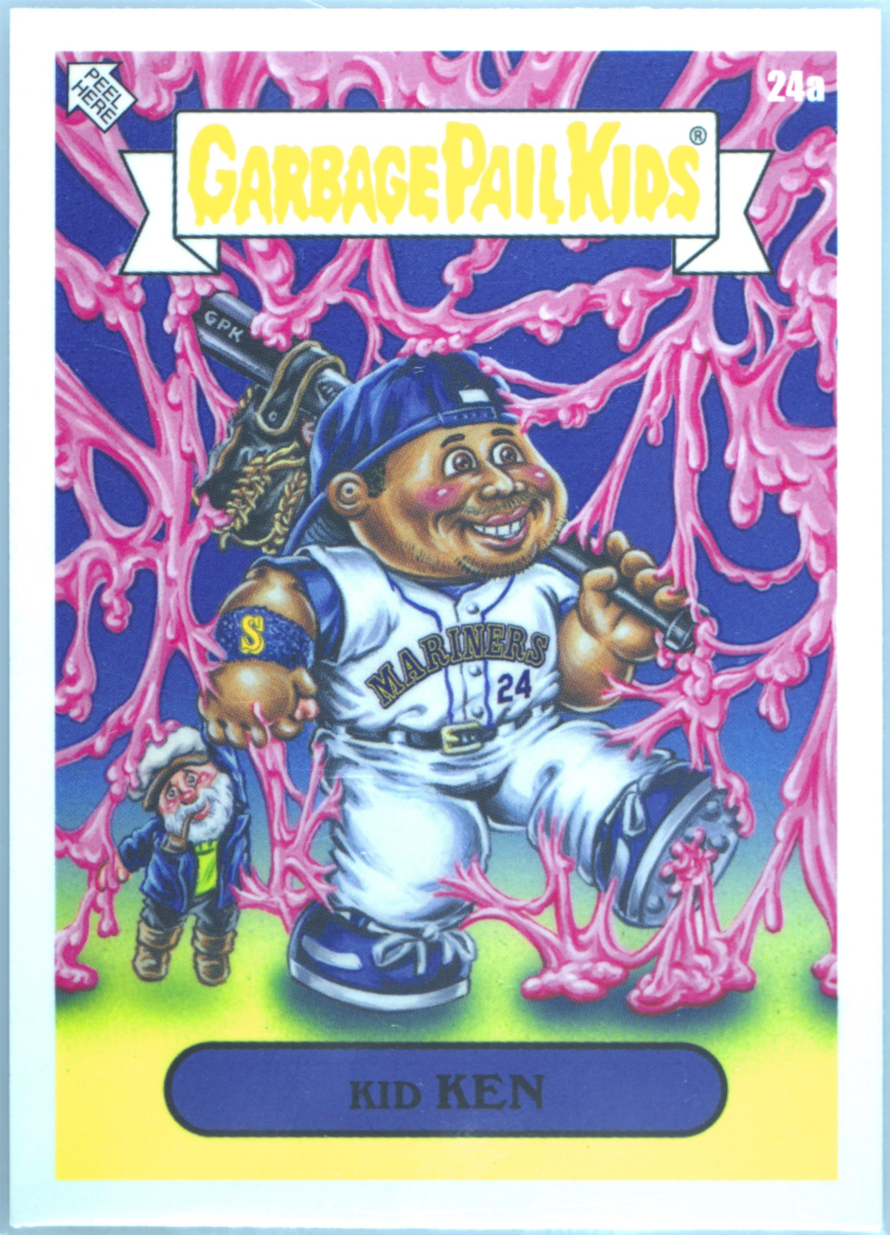 Ken Griffey Jr. Kid Ken #24A PSA 7 Garbage Pail Kids card front