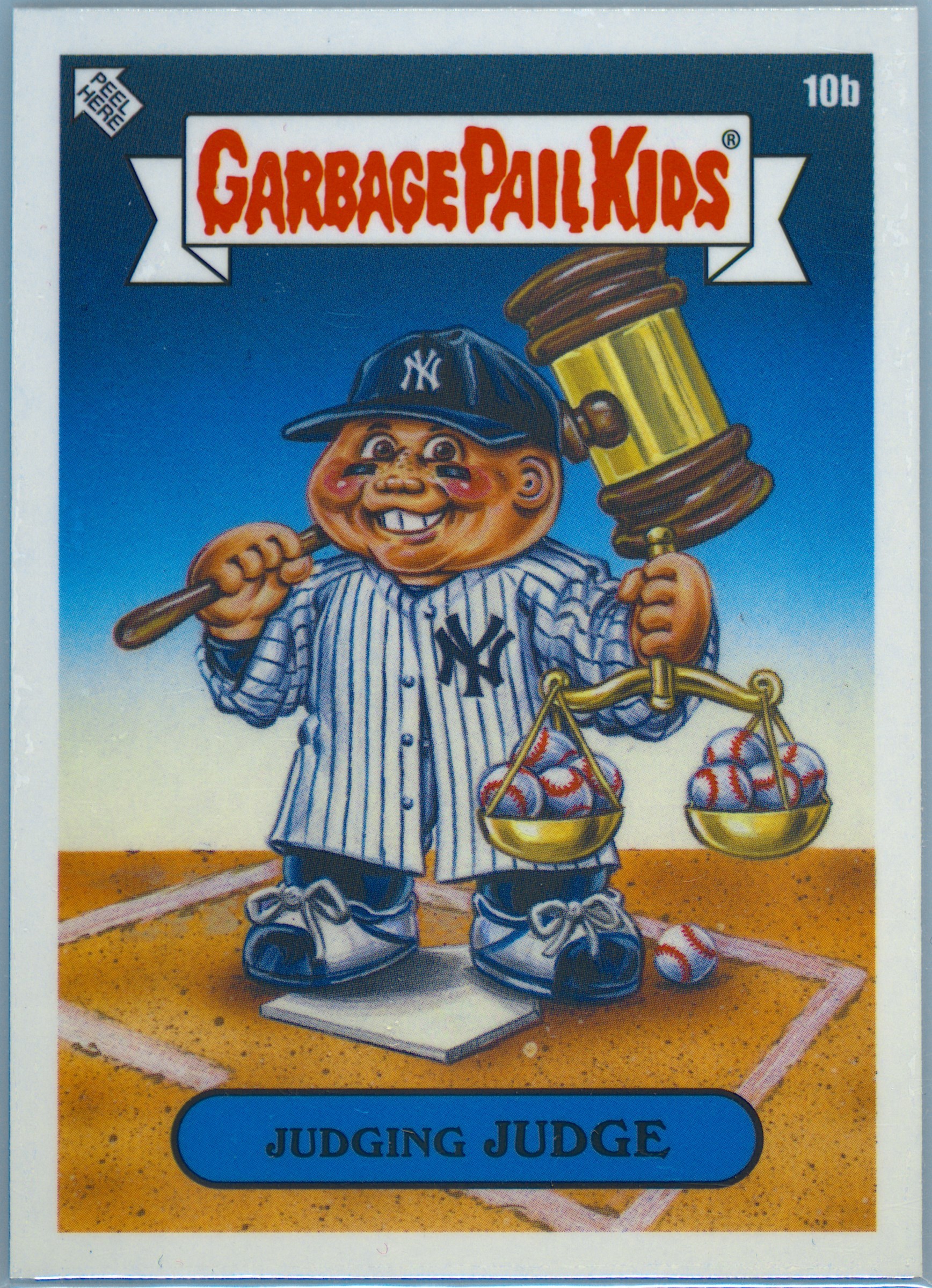 Aaron Judge Judging Judge #10B PSA 5 Garbage Pail Kids card front