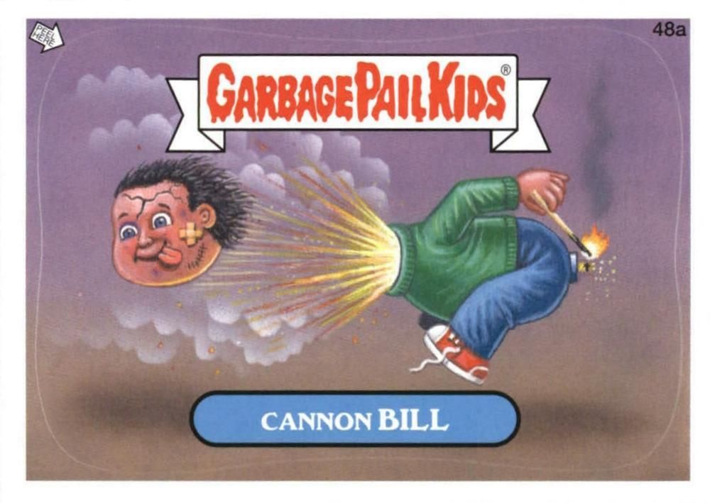 2012 Topps Garbage Pail Kids Brand New Series #48a Cannon Bill front