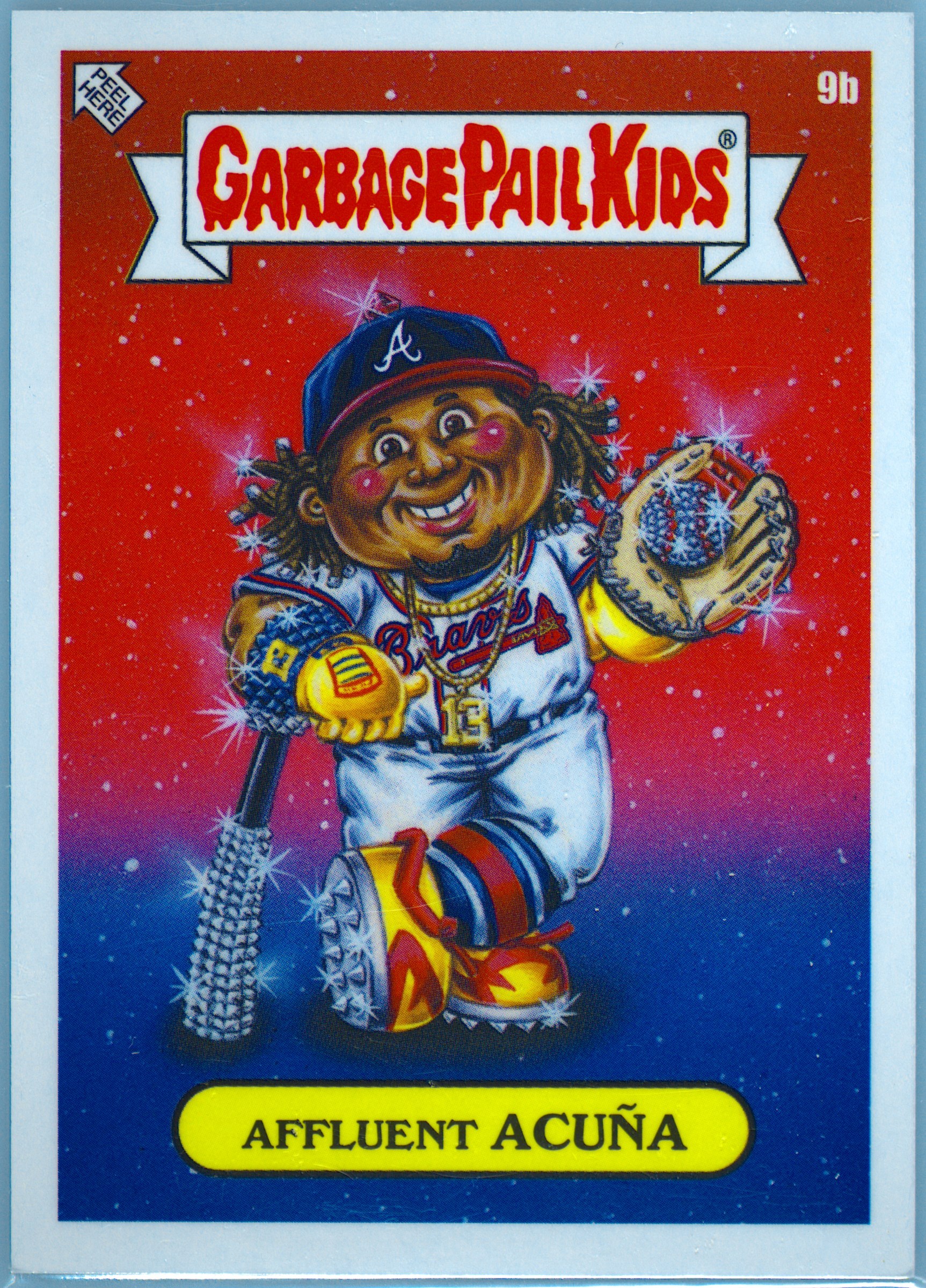 2023 Topps Garbage Pail Kids X Mlb Series 3 #9b Affluent Acuna front