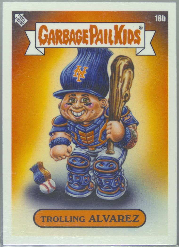 2023 Topps Garbage Pail Kids X Mlb Series 3 #18b Trolling Alvarez front
