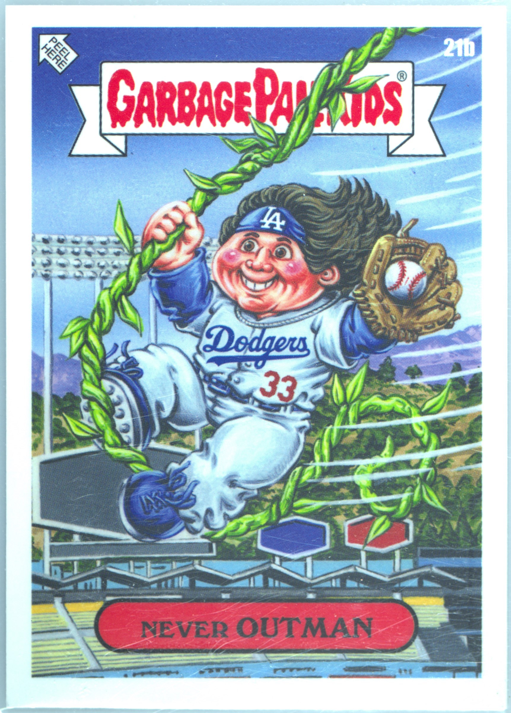 James Outman Never Outman #21B PSA 4 Garbage Pail Kids card front
