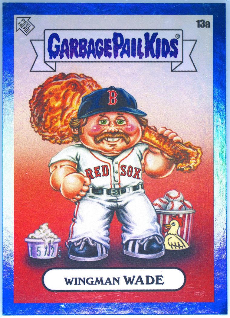 2023 Topps Garbage Pail Kids X Mlb Series 3 Blue Foil #13a Wingman Wade front