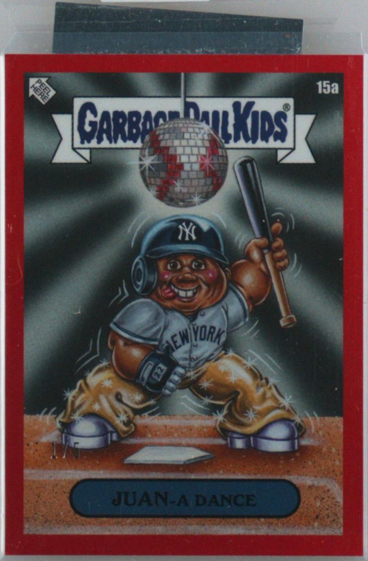 2023 Topps Garbage Pail Kids X MLB Series 3 Red Foil #15a Juan-A Dance front