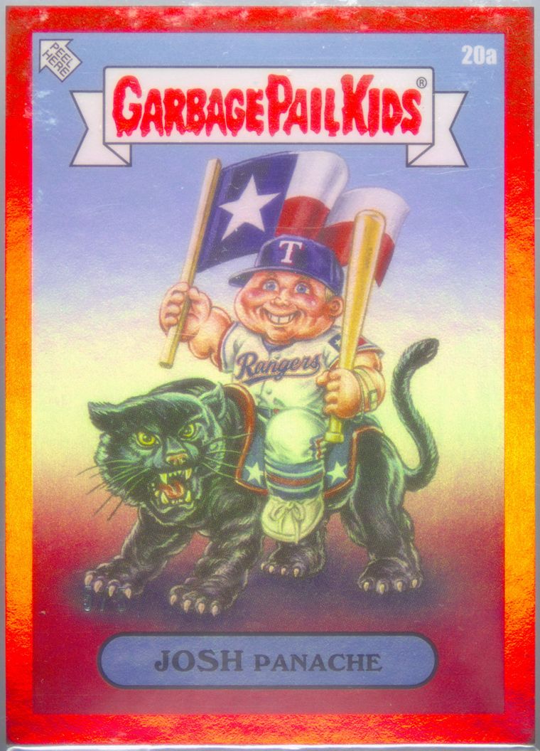 2023 Topps Garbage Pail Kids X Mlb Series 3 Red Foil #20a Josh Panache front