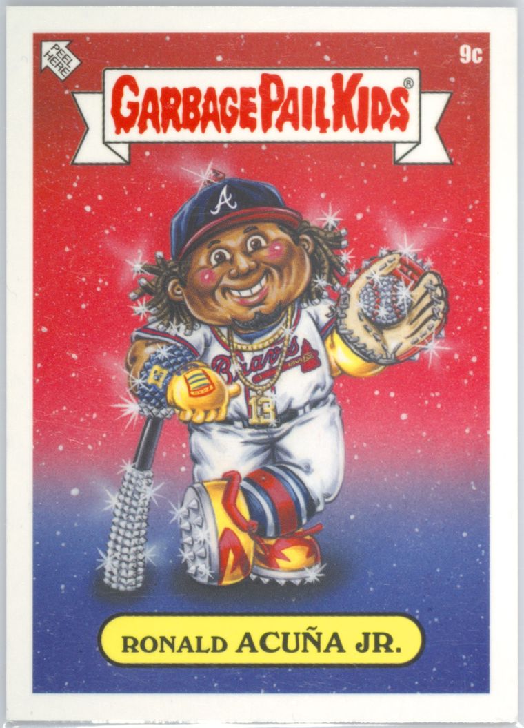 2023 Topps Garbage Pail Kids X MLB Series 3 #9c Ronald Acuna Jr. front