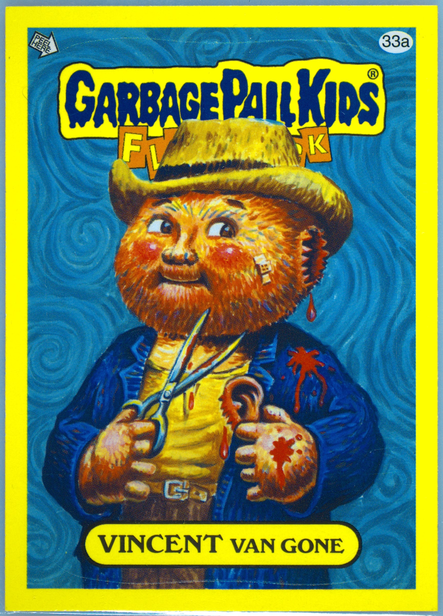 2011 Topps Garbage Pail Kids Flashback Series 3-Stickers #33a Vincent Van Gone front