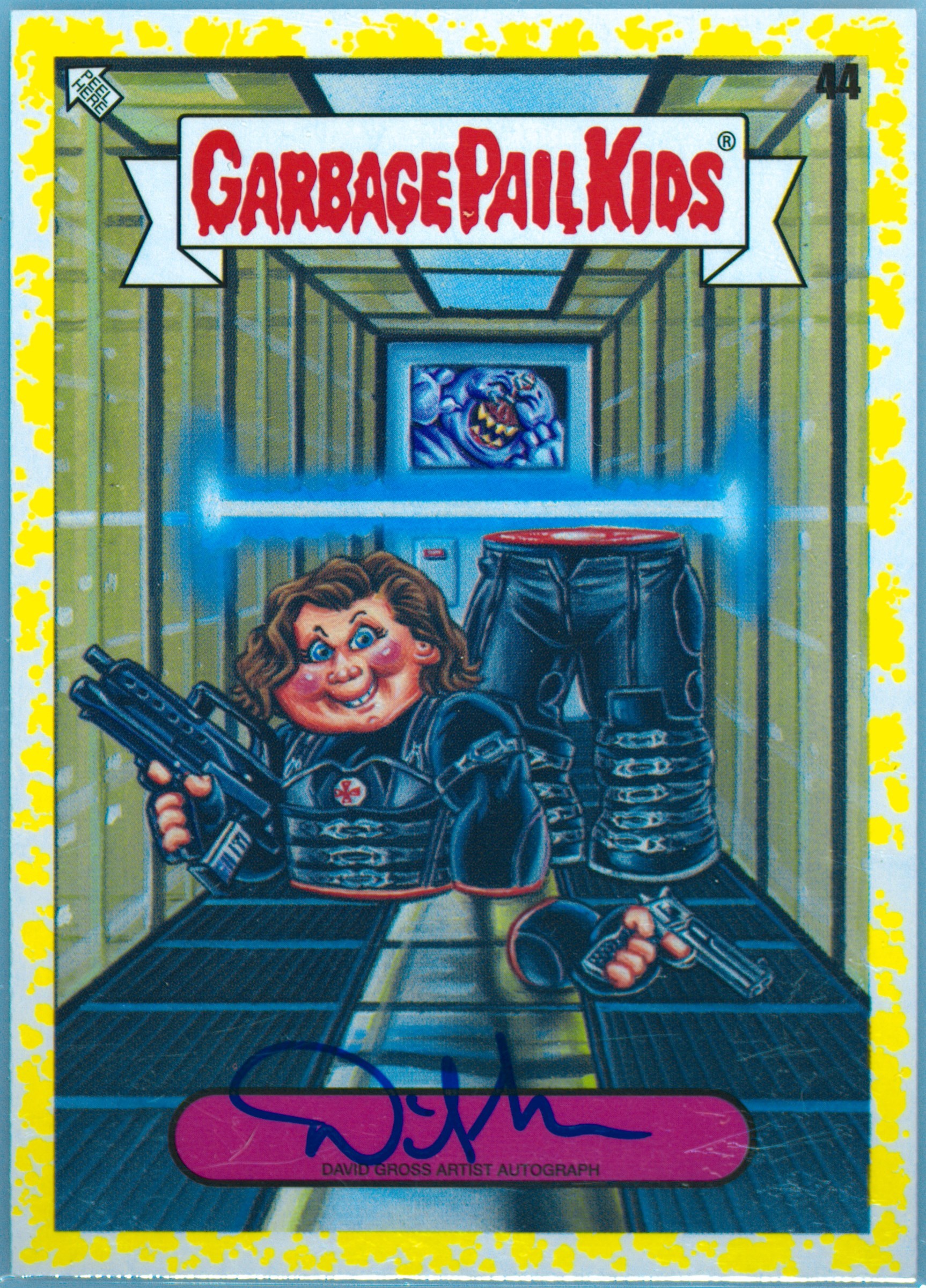 2023 Topps Garbage Pail Kids Intergoolactic Mayhem Artist Autographs Fool'S Gold #44 David Gross front
