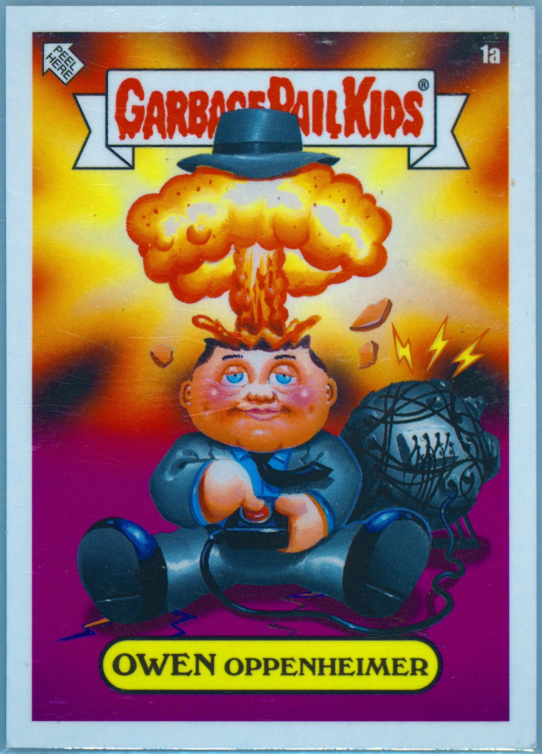 2024 Topps Garbage Pail Kids Not-Scars #1a Owen Oppenheimer front