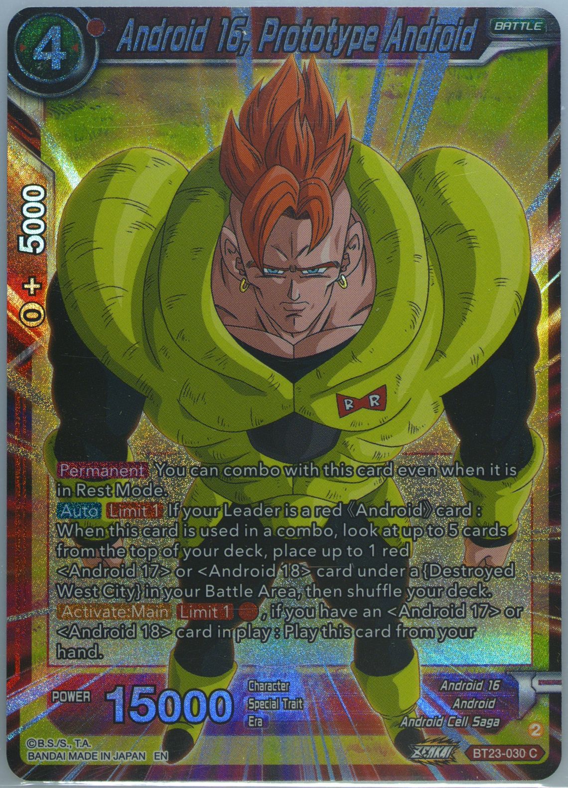 Ultra Instinct Son Goku, State of the Gods BT23-140 GDR God