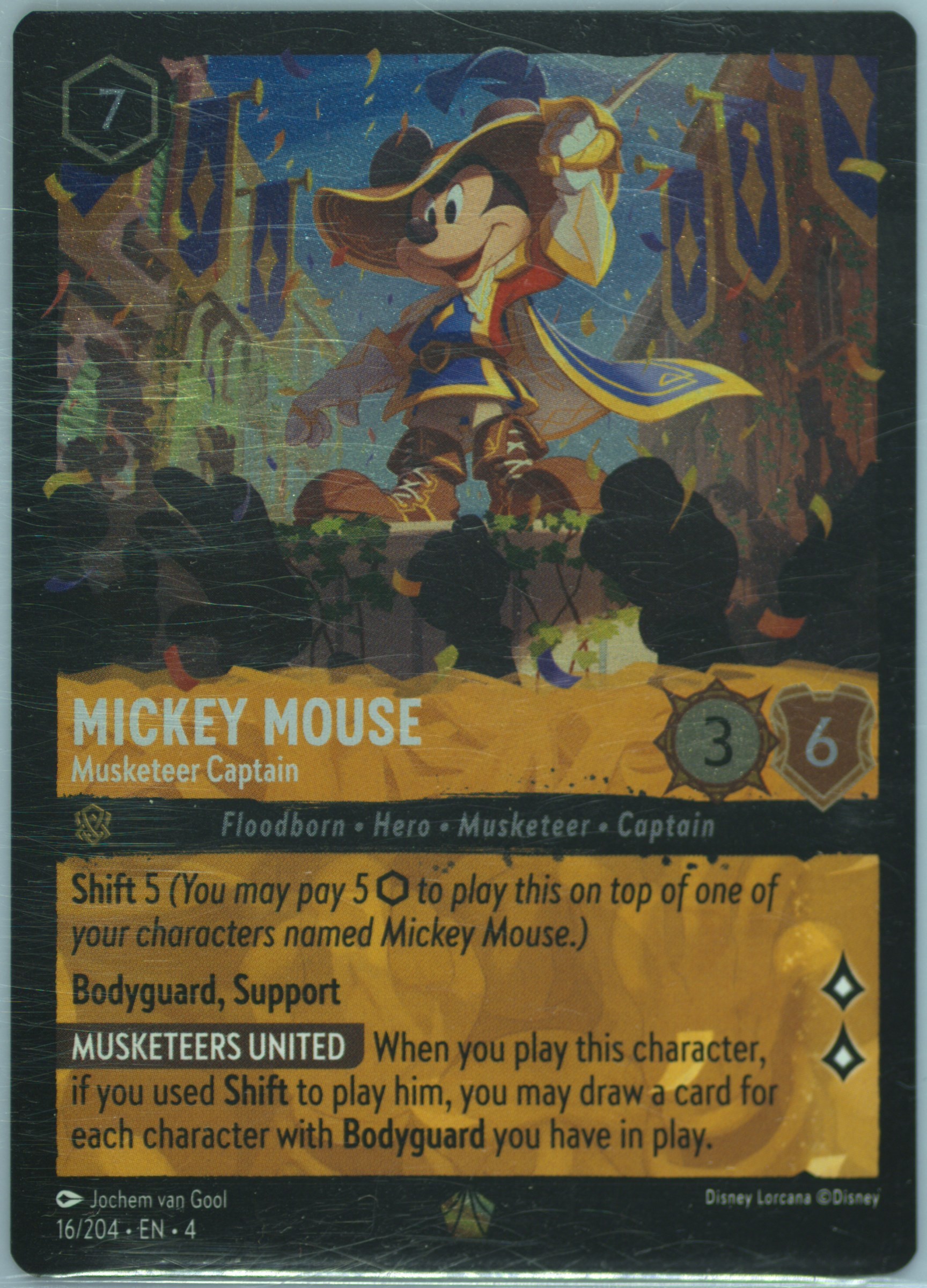 lorcana musketeer cards Lorcana - Ursula's Return - Mickey Mouse - Musketeer Captain (Legendary)