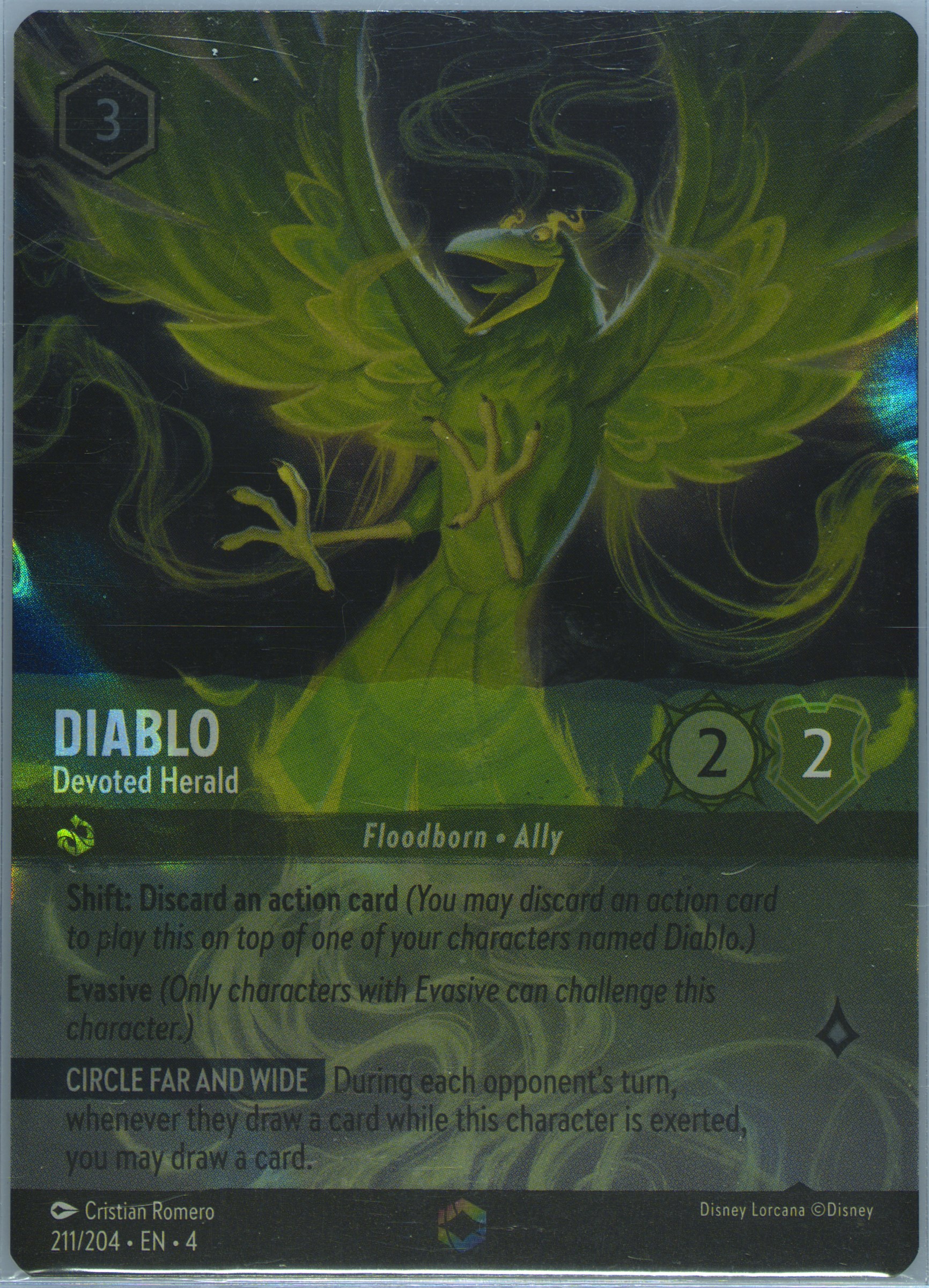 diablo lorcana card Maleficent & Diablo