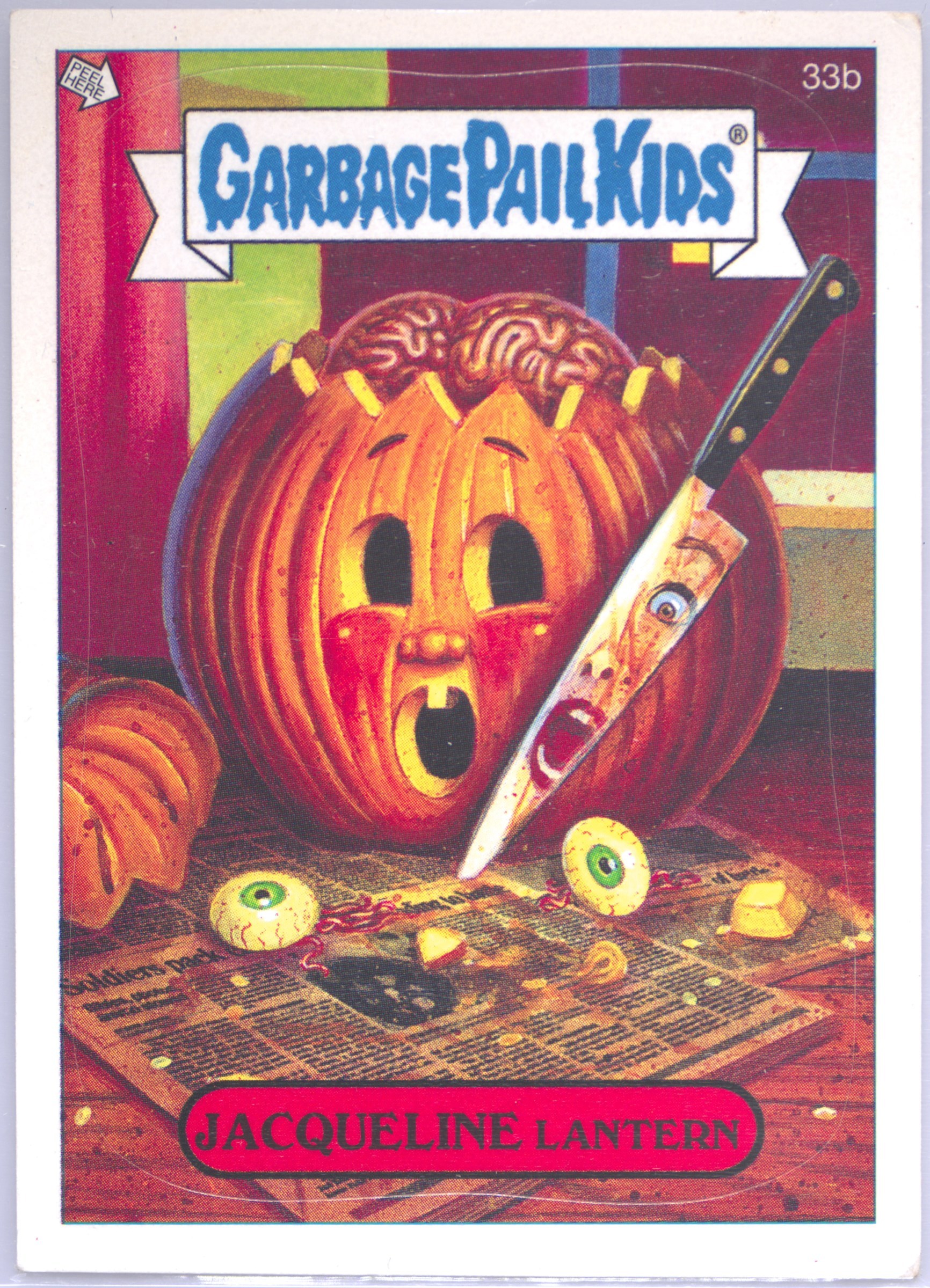 2005 Topps Garbage Pail Kids Stickers Series 4 #33b Jacqueline Lantern front