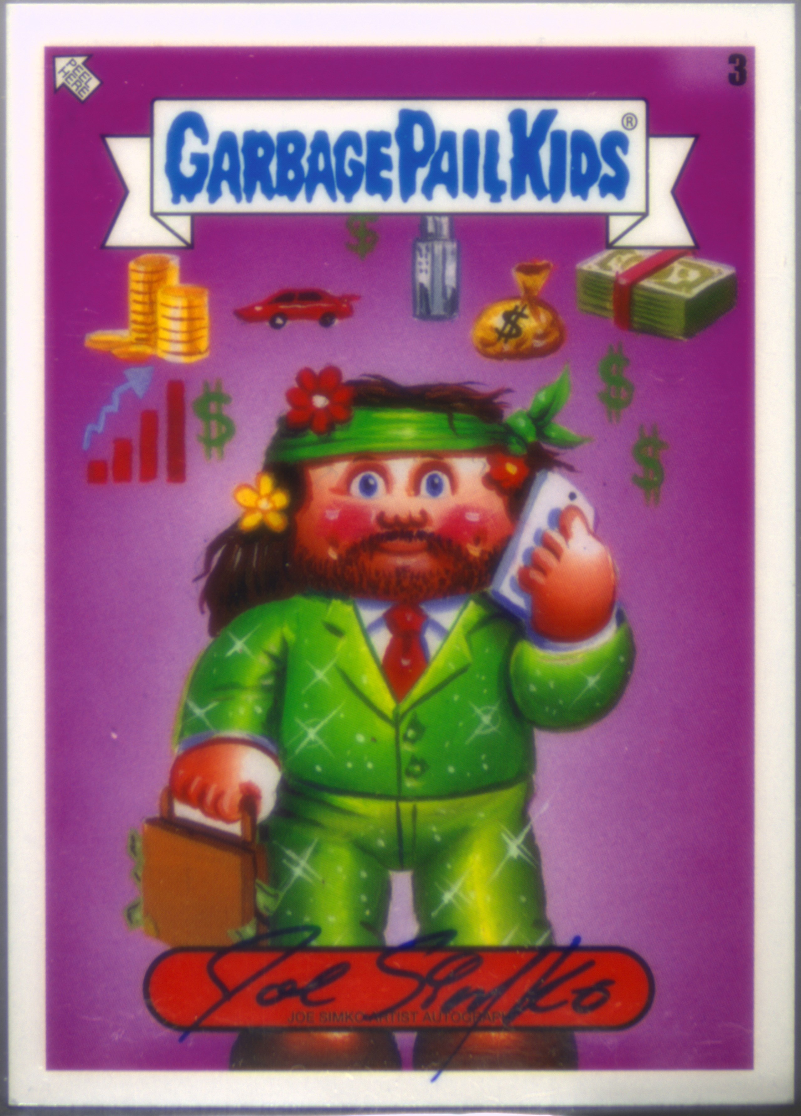 2020 Topps Garbage Pail Kids 35th Anniversary Artist Autograph #3 Joe Simko front