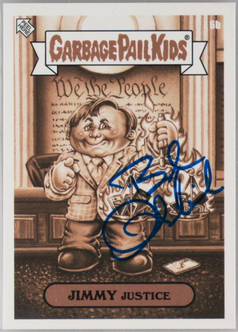 2023 Topps Garbage Pail Kids Prime Slime Trashy Tv Sepia #6b Jimmy Justice front