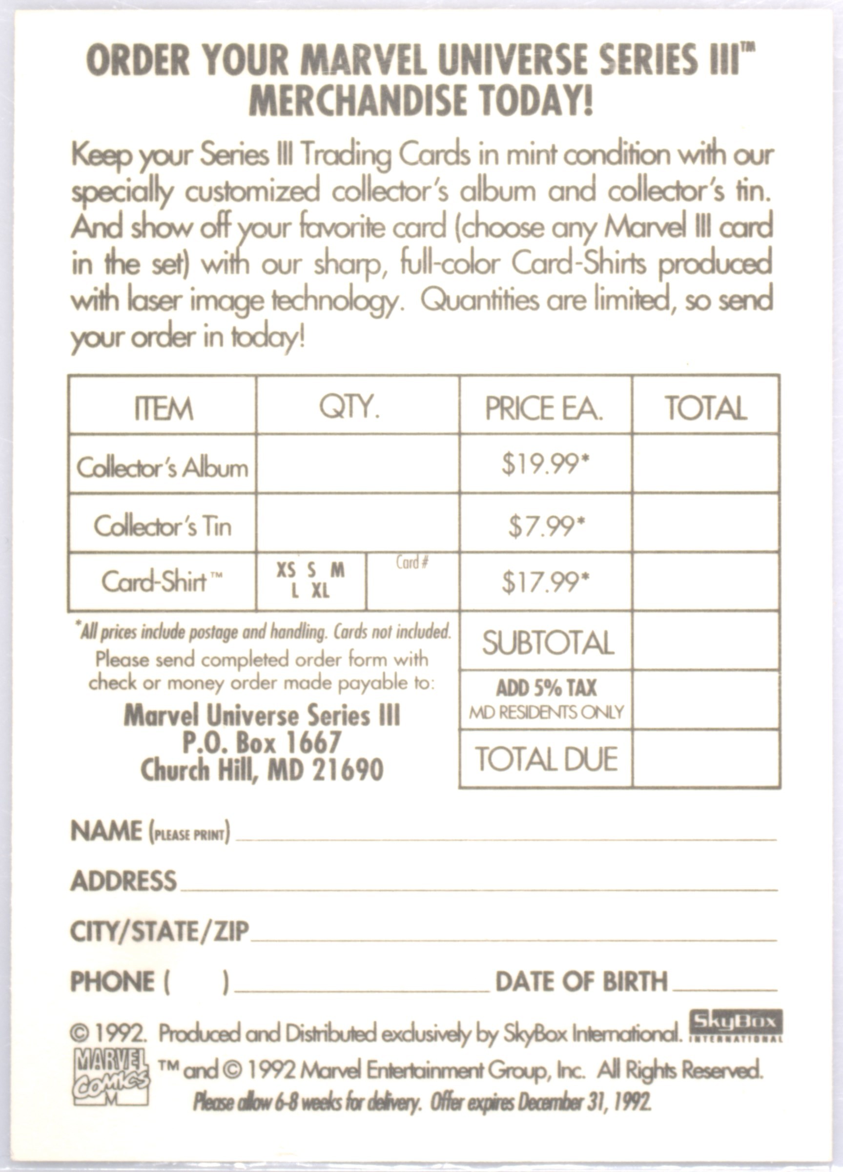 Spec Details