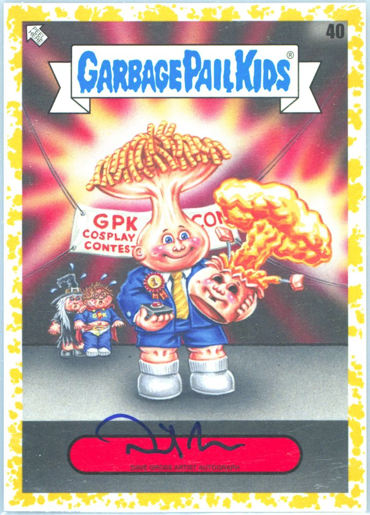 2024 Topps Garbage Pail Kids: Kids At Play Artist Autograph-Fool'S Gold #40 Dave Gross front