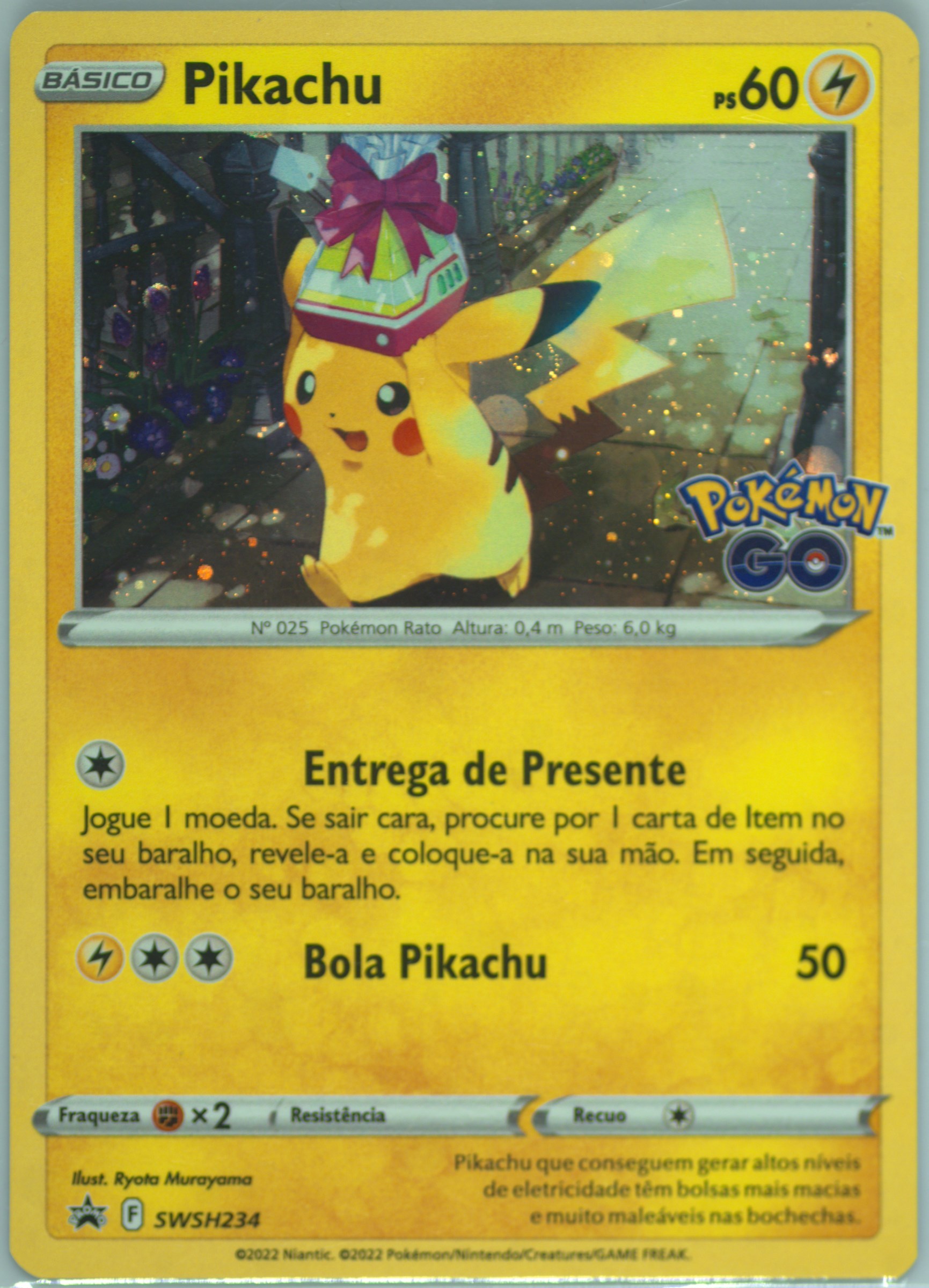 pikachu pokemon go promo card Pikachu (4) [Wizards of the Coast: Black Star Promos] main image 1