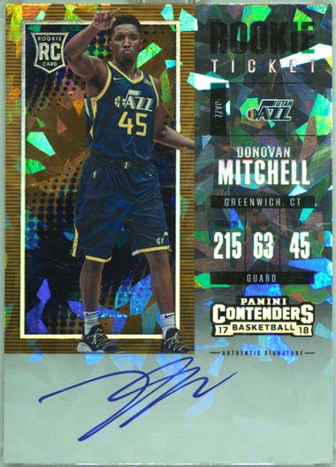 2017 Panini ドノバン ミッチェル RC 直筆サインカード Auto 2017 Panini ドノバン ミッチェル RC 直筆サインカード Auto