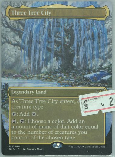 Three Tree City (Borderless) (0337) • Bloomburrow (BLB) #337