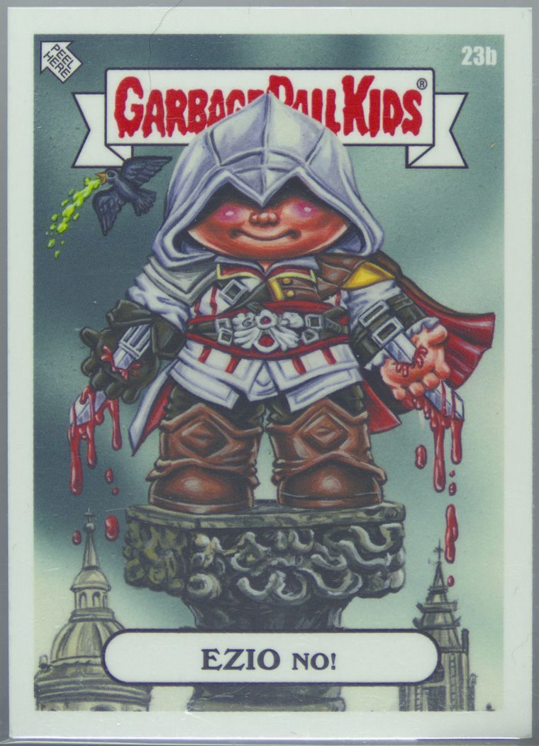 2024 Topps Garbage Pail Kids #23b EZIO NO! front