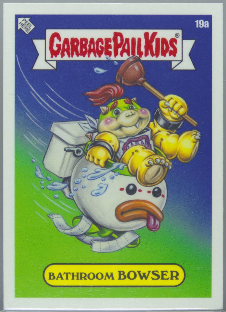 2024 Topps Garbage Pail Kids: Game Over Level 4 #19a Bathroom Bowser front