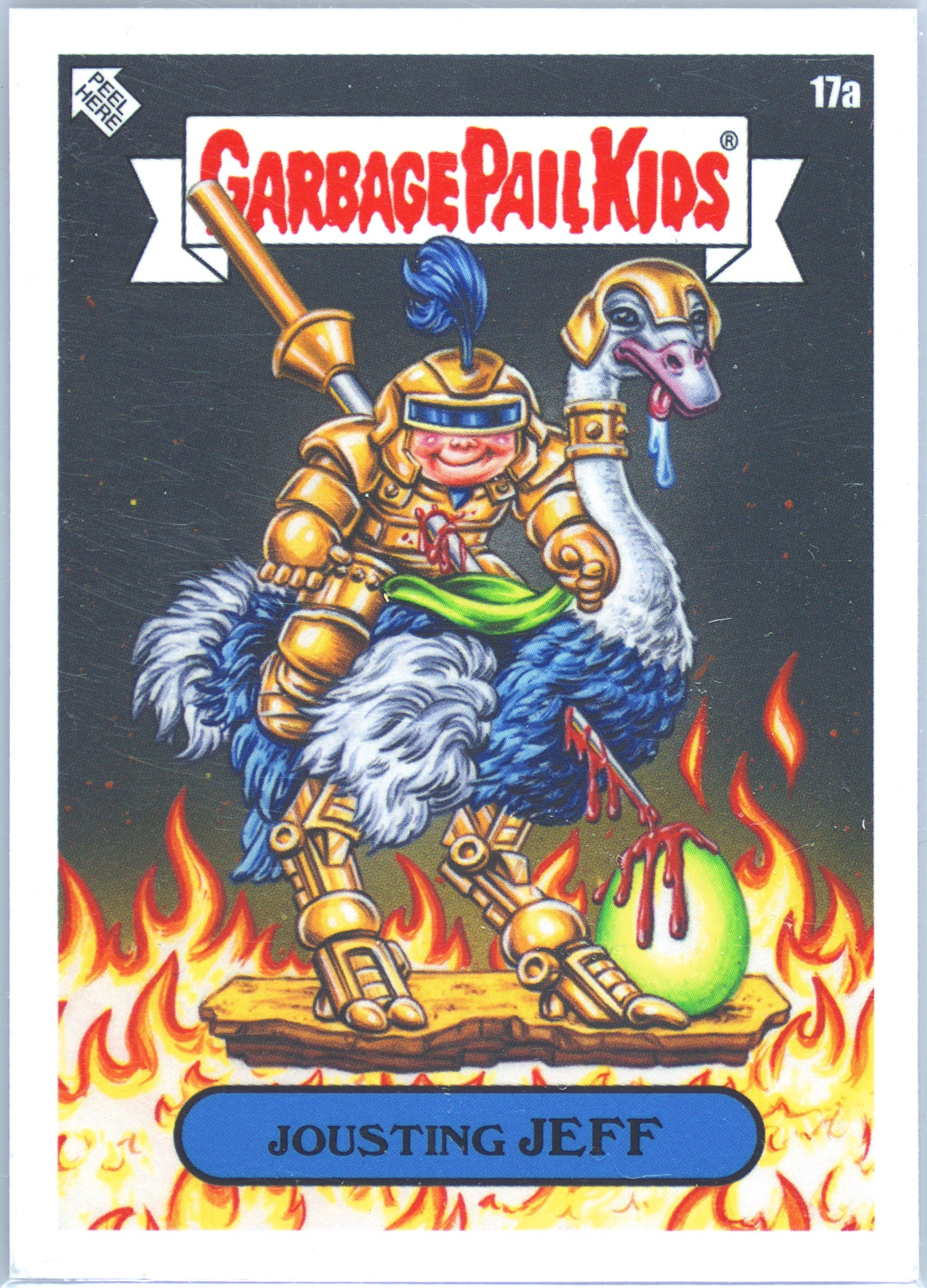 2024 Topps Garbage Pail Kids: Game Over Level 4 #17a Jousting Jeff front