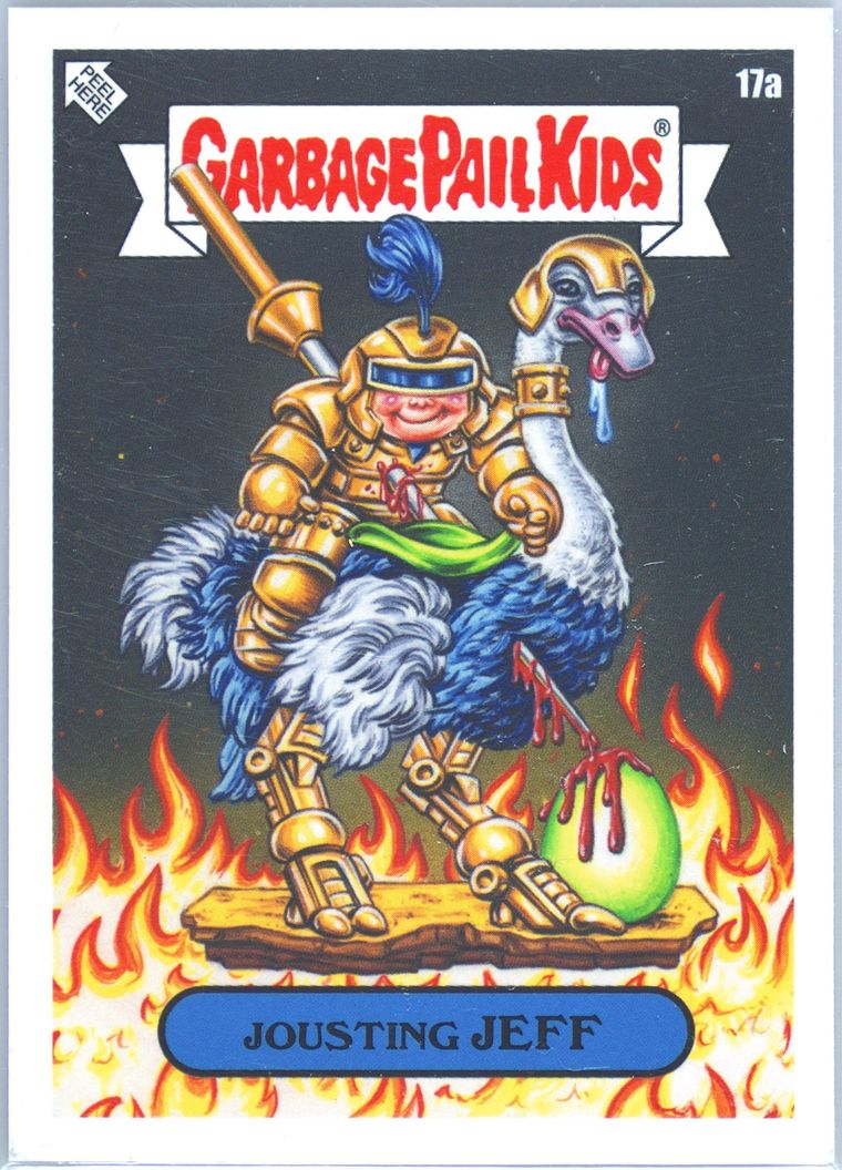 2024 Topps Garbage Pail Kids: Game Over Level 4 #17a Jousting Jeff front