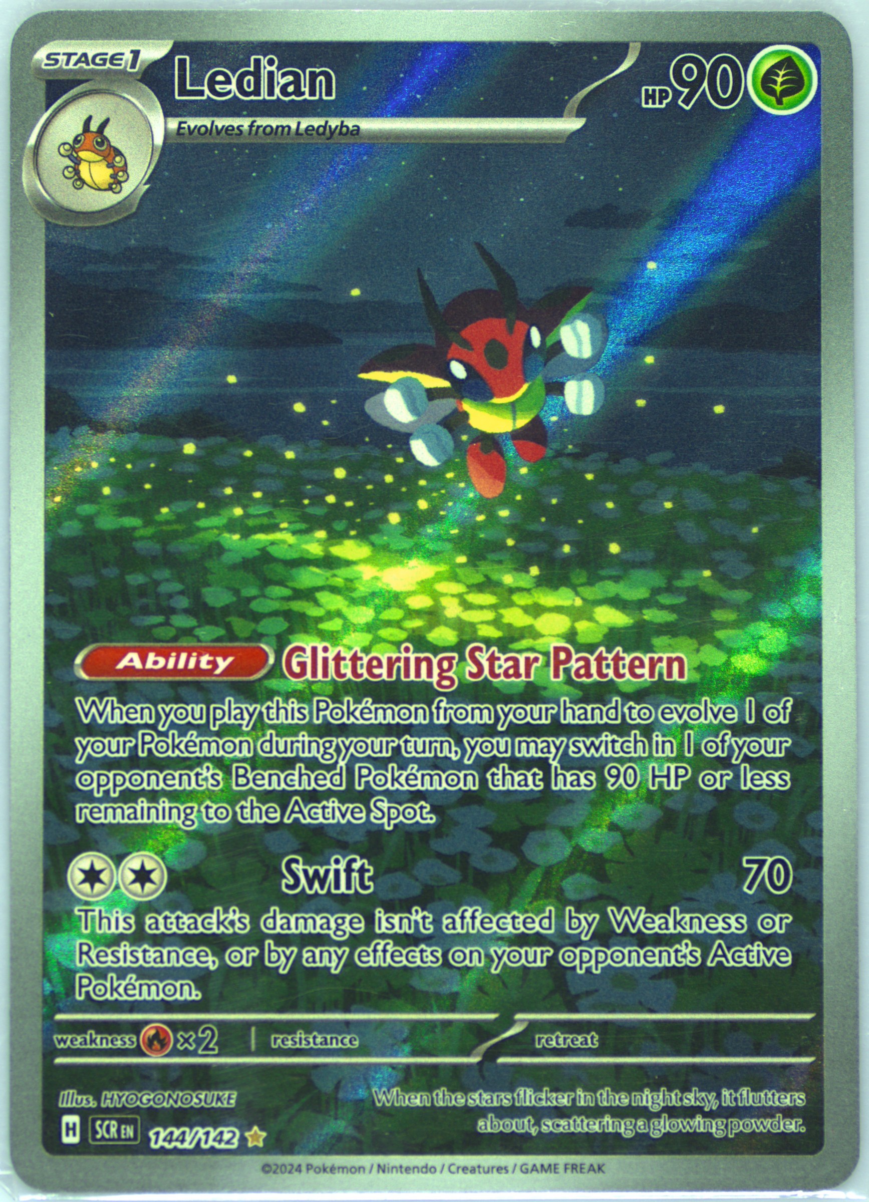 ledian pokemon card Pokemon Card Bugsy's Ledian 011/141 Common Excellent Japanese q493 main image 1