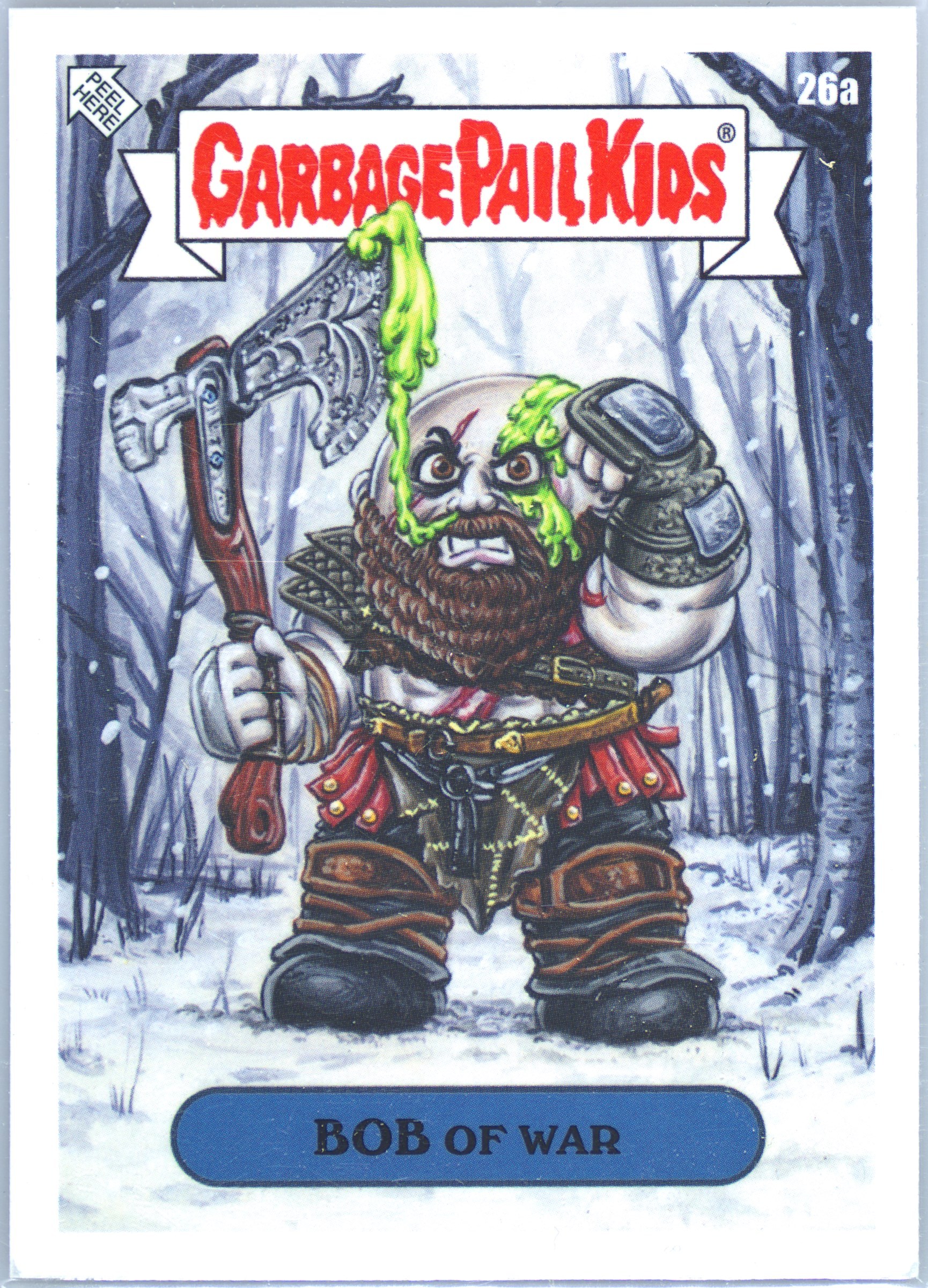 2024 Topps Garbage Pail Kids: Game Over Level 6 #26a Bob Of War front