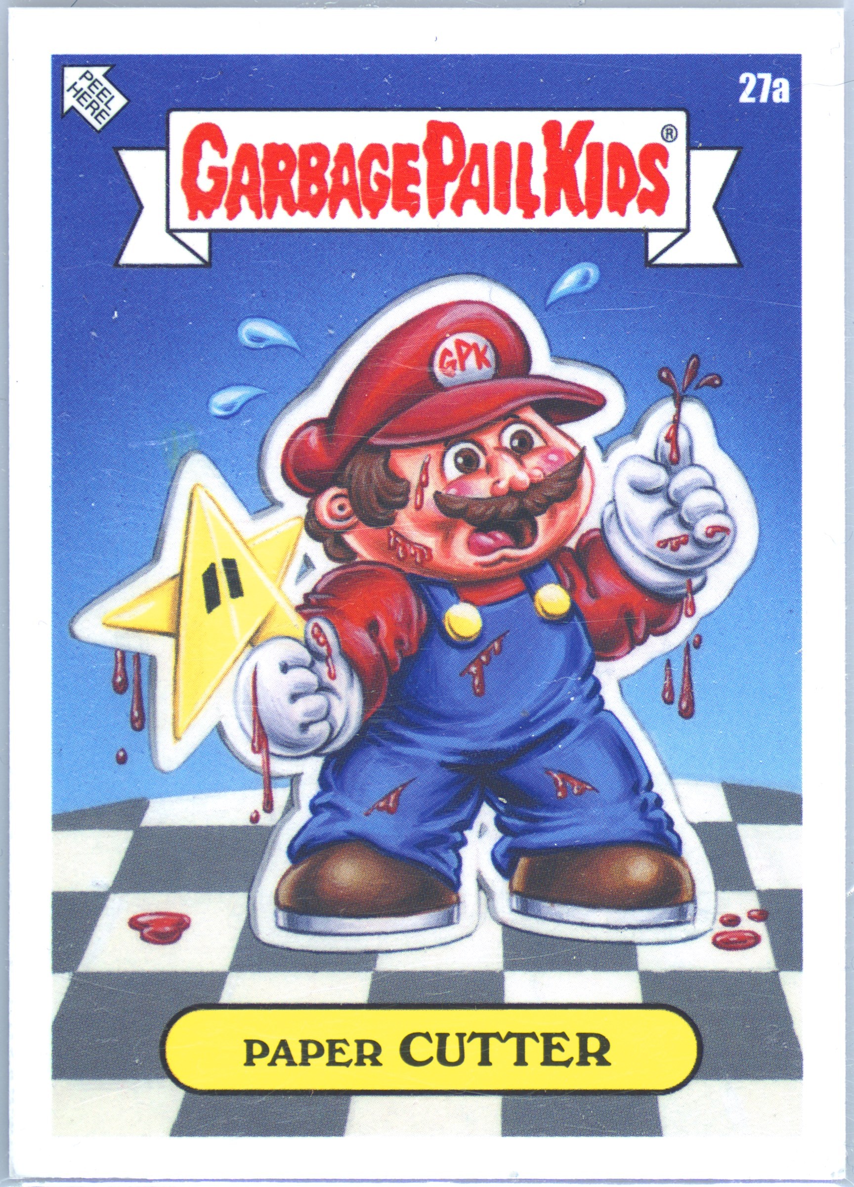 2024 Topps Garbage Pail Kids: Game Over Level 6 #27a Paper Cutter front