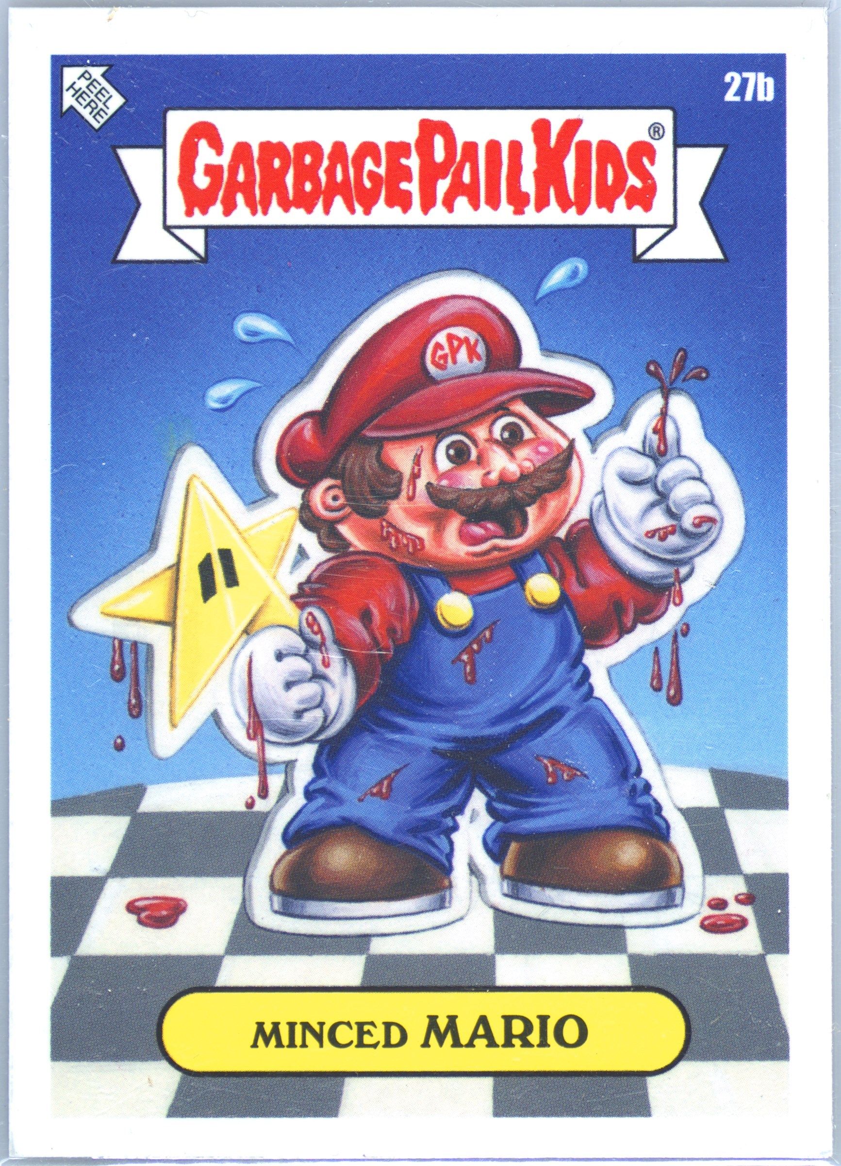 2024 Topps Garbage Pail Kids: Game Over Level 6 #27b Minced Mario front