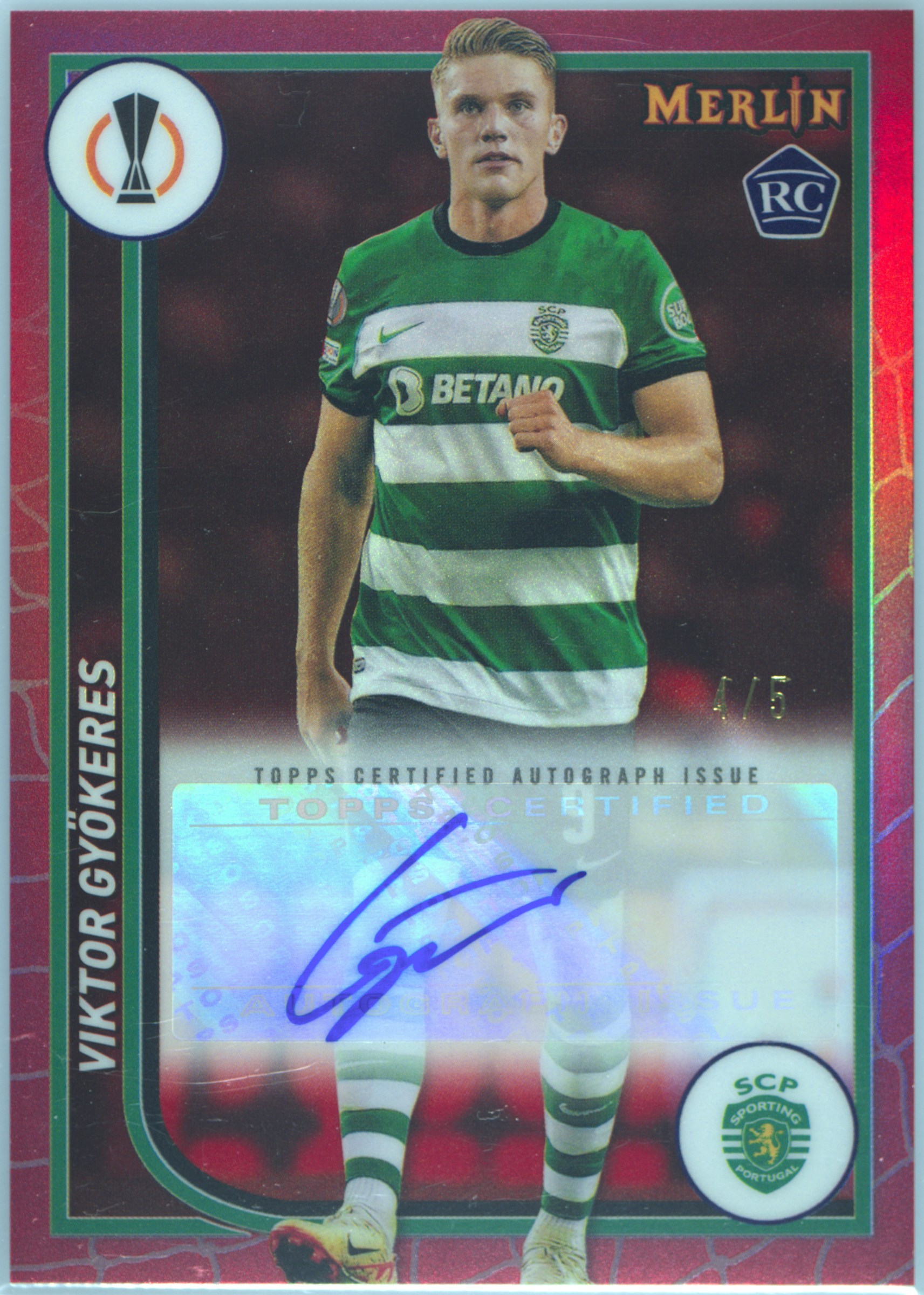 Topps Merlin 2023-24 Viktor Gyokeres - Club Competitions UEFA 