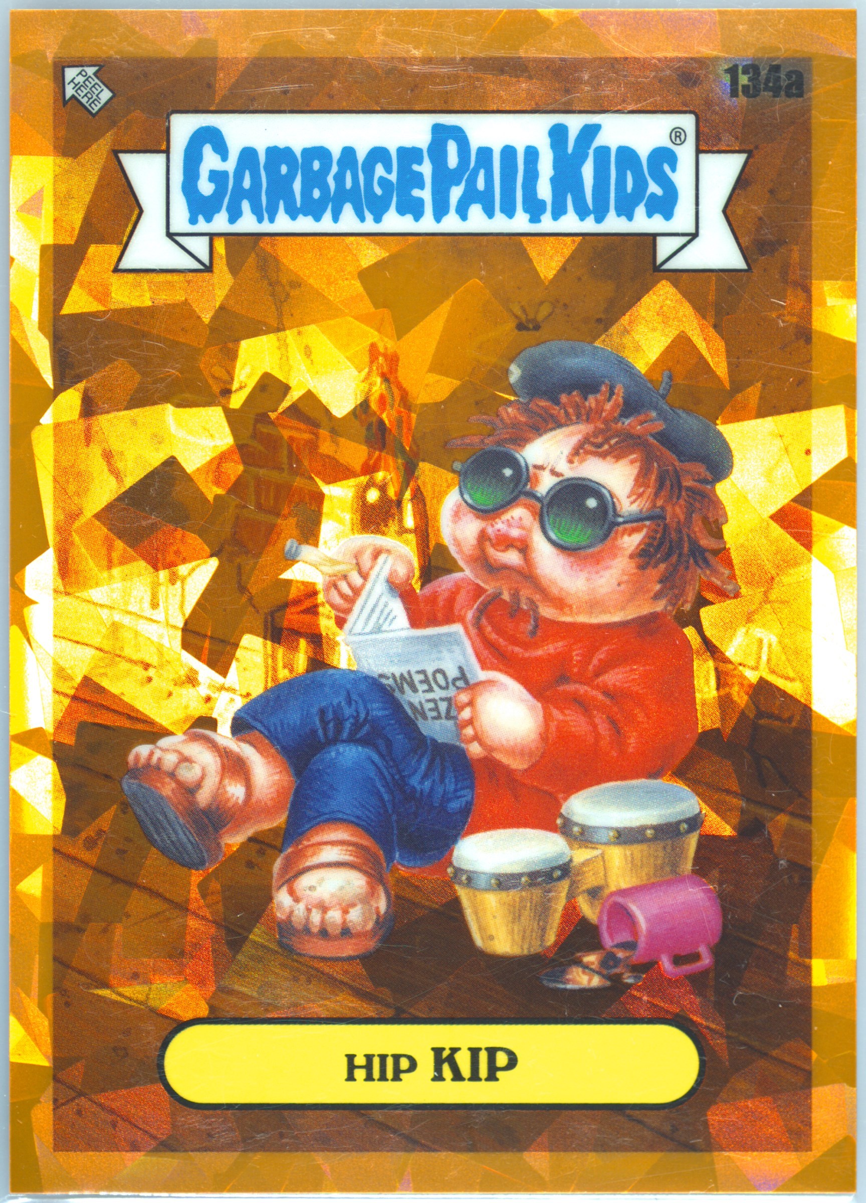 2021 Topps Garbage Pail Kids Sapphire Edition Orange #134a Hip Kid front
