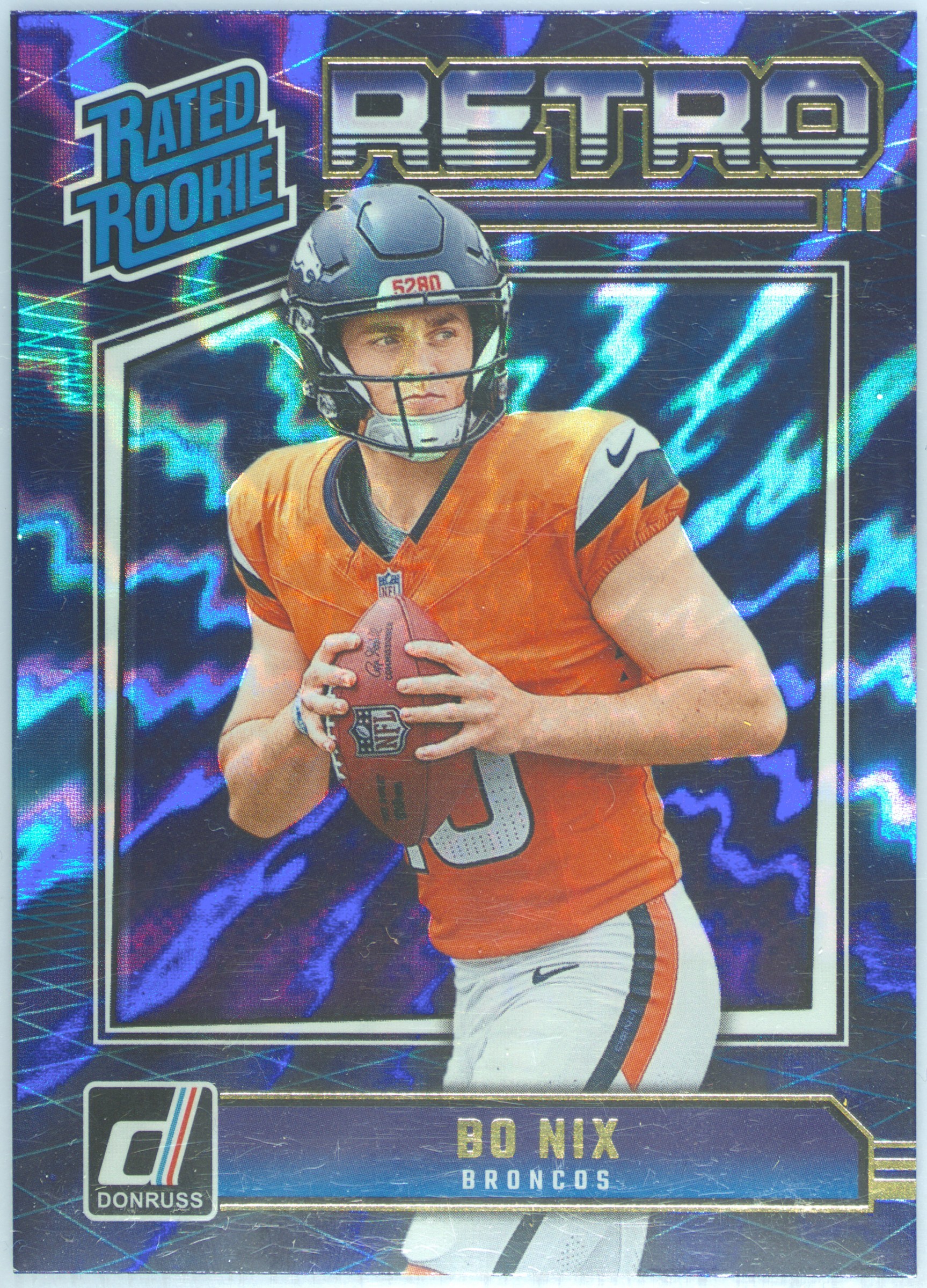 bo nix graded rookie card 2024 Panini Phoenix Color Blast Bo Nix SSP PSA 10 GEM