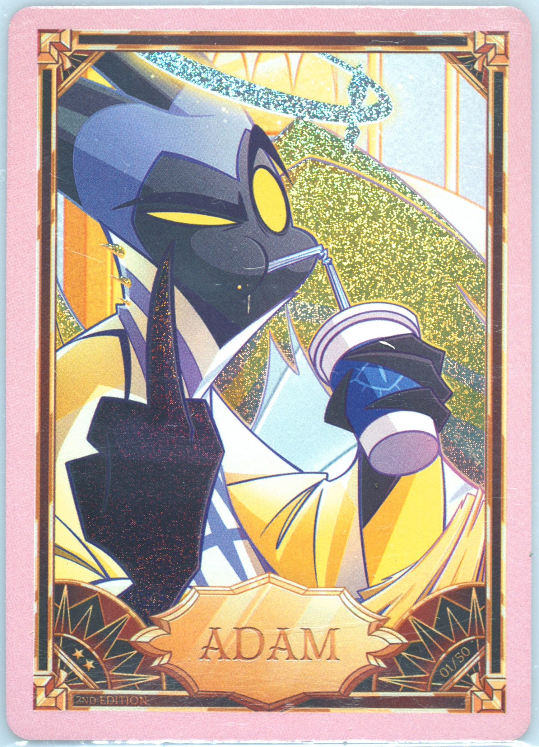【2nd】Hazbinhotel Alastor Foil Hazbin Hotel Radio Demon Alastor Foil Trading Card Promo New