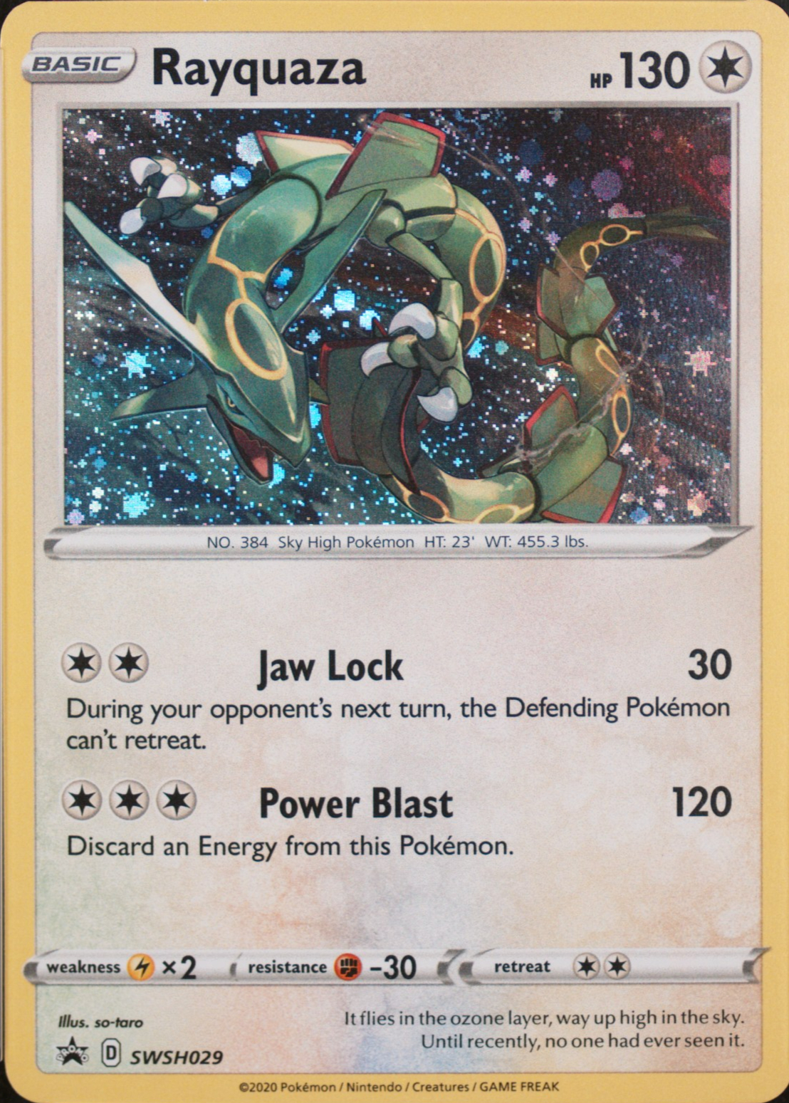 2024 ポケモンカード Rayquaza-Holo #029 Spec Details