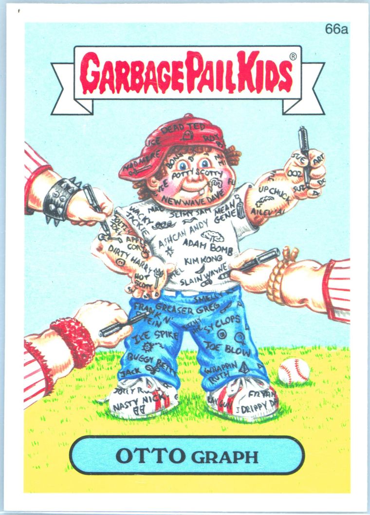2015 Topps Garbage Pail Kids Series 1 #66a Otto Graph front