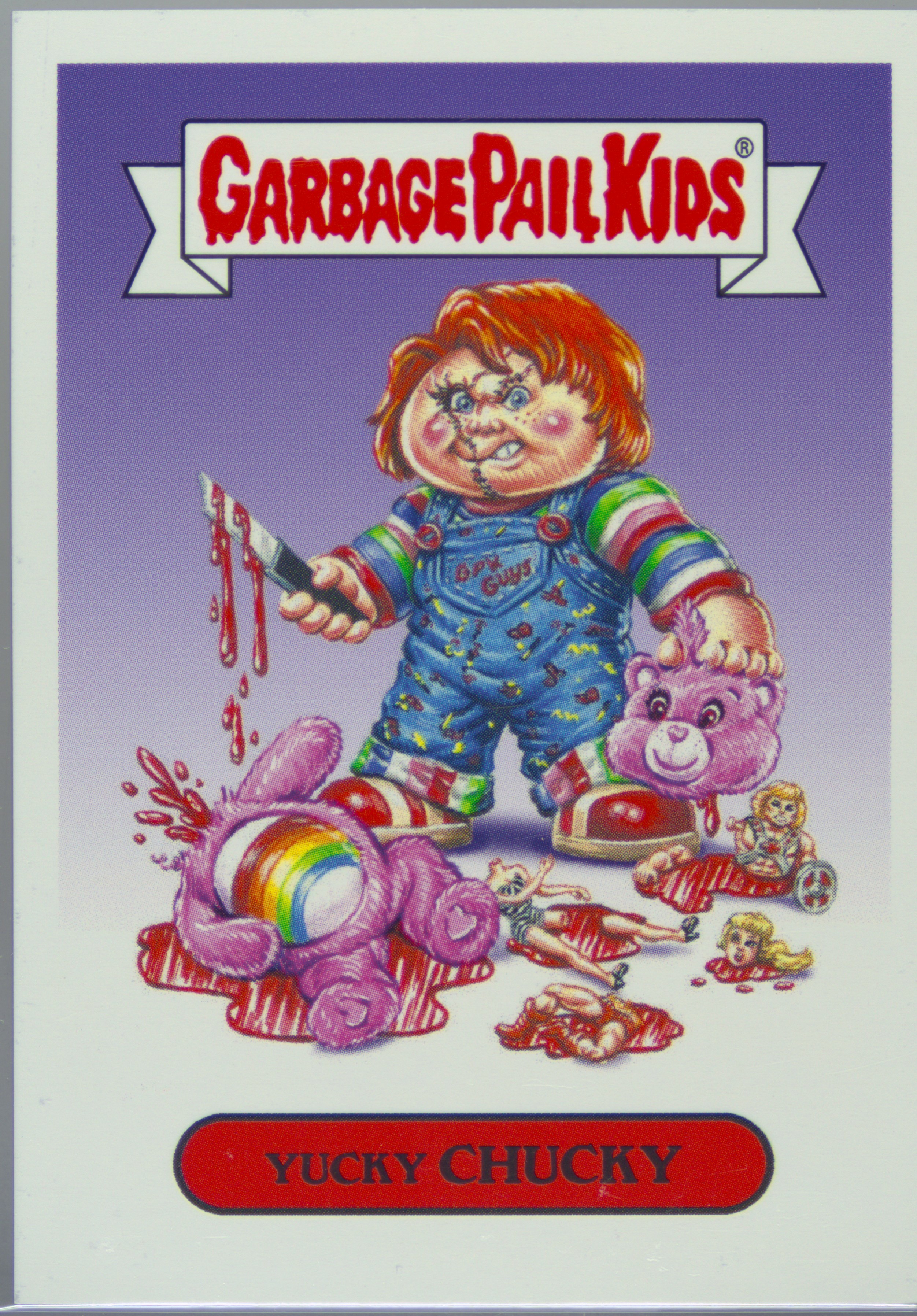 2017 Topps Garbage Pail Kids Halloween Stickers #5b Yucky Chucky front