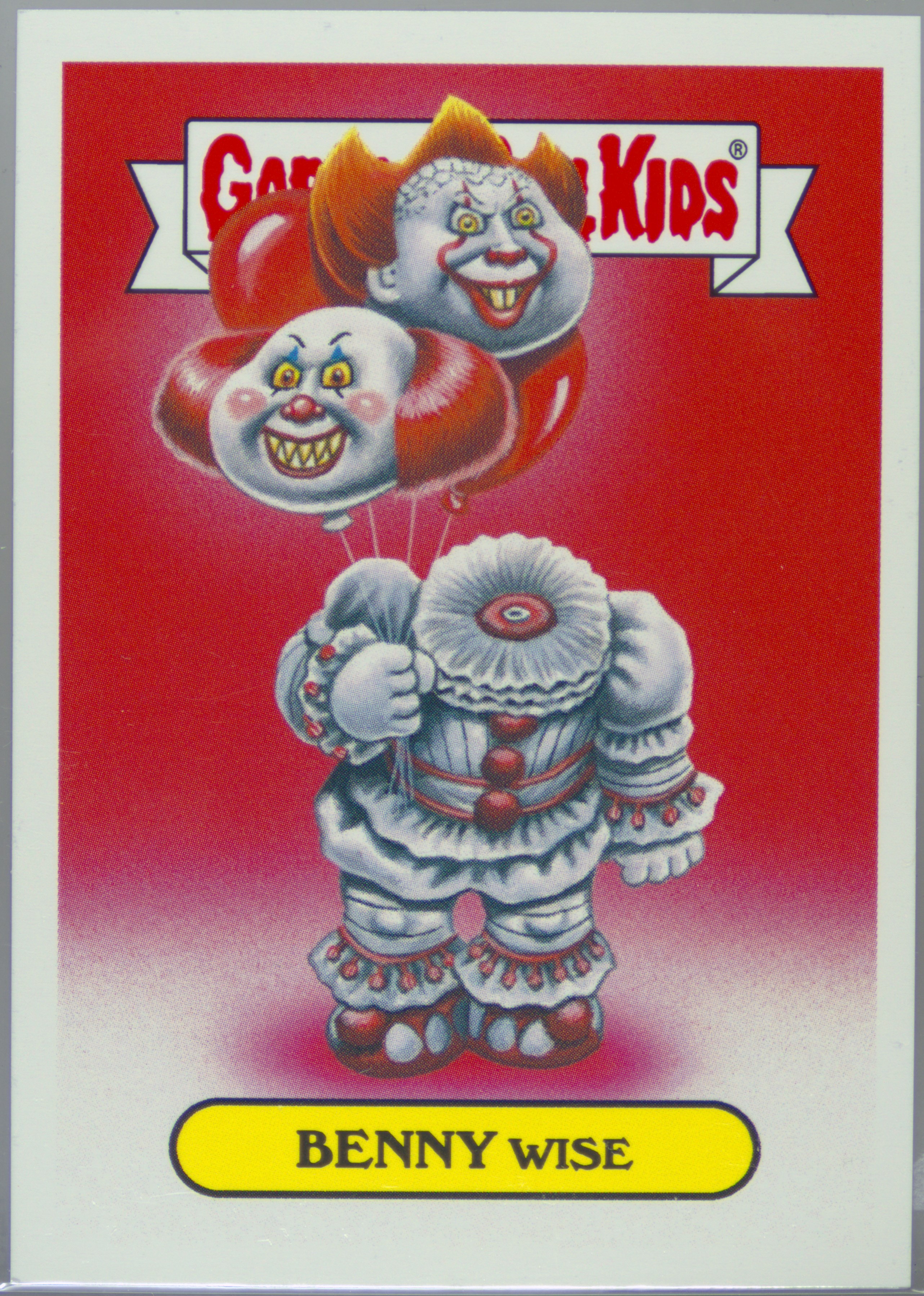 2017 Topps Garbage Pail Kids Halloween Stickers #7a Benny Wise front