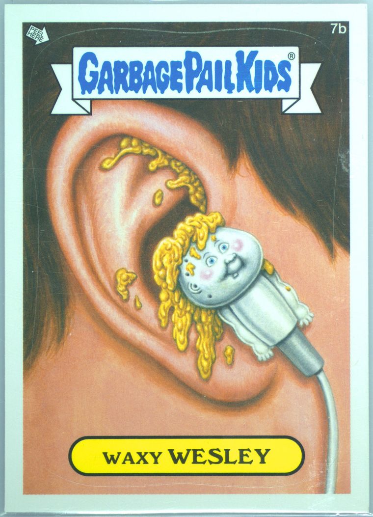 2012 Topps Garbage Pail Kids Brand New Series #7B Waxy Wesley front