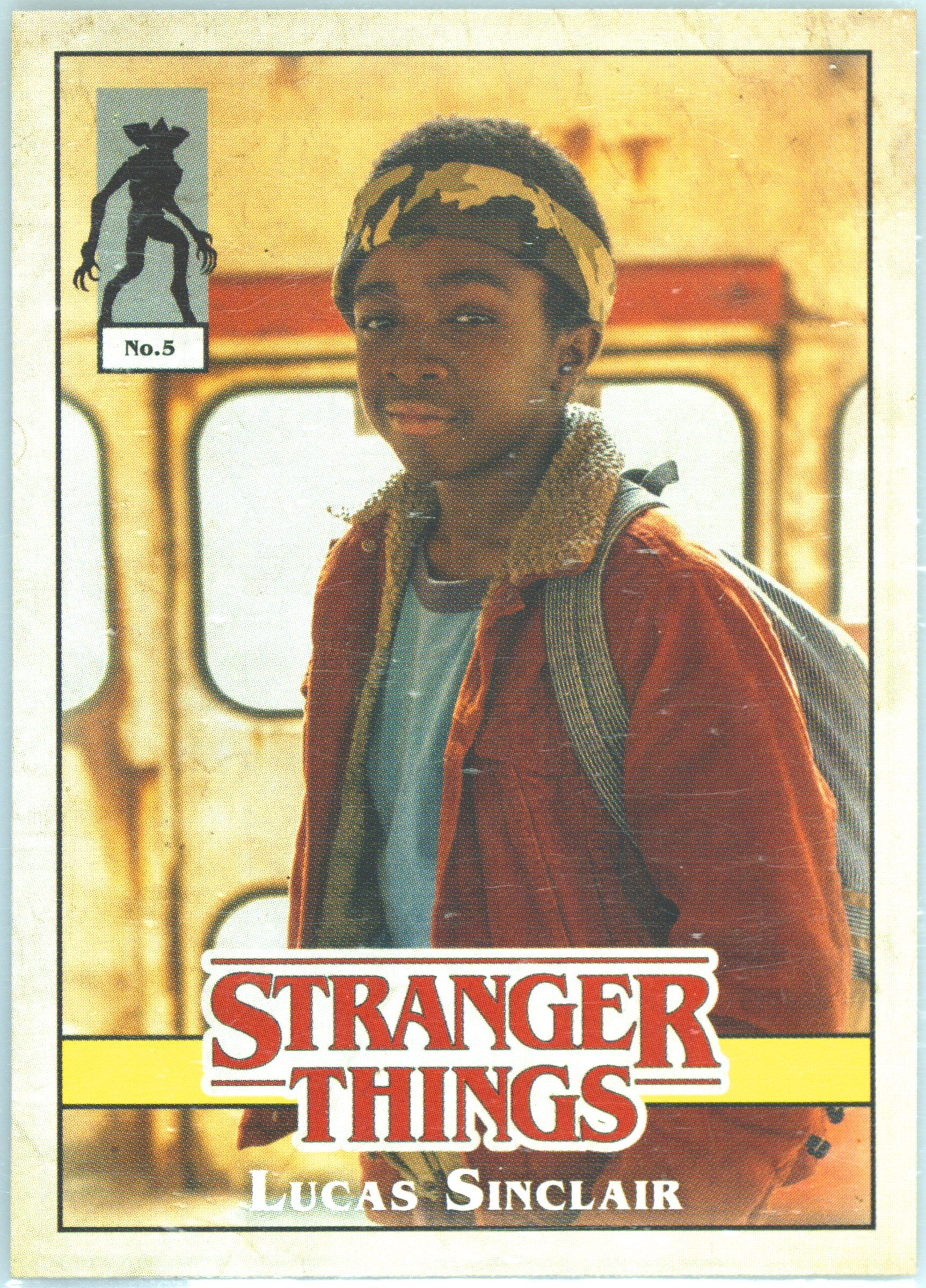 2019 Topps Garbage Pail Kids Stranger Kids Sticker #5 Lucas Sinclair front
